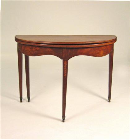 English mahogany games table  49ad7