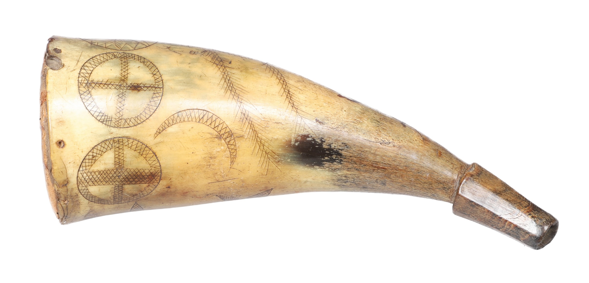 An early priming powder horn with