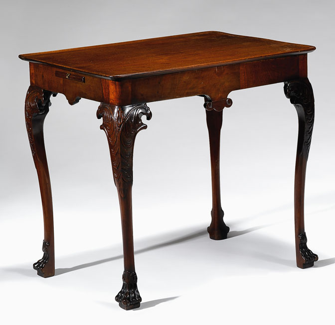 Irish George II mahogany tea table 49ae5