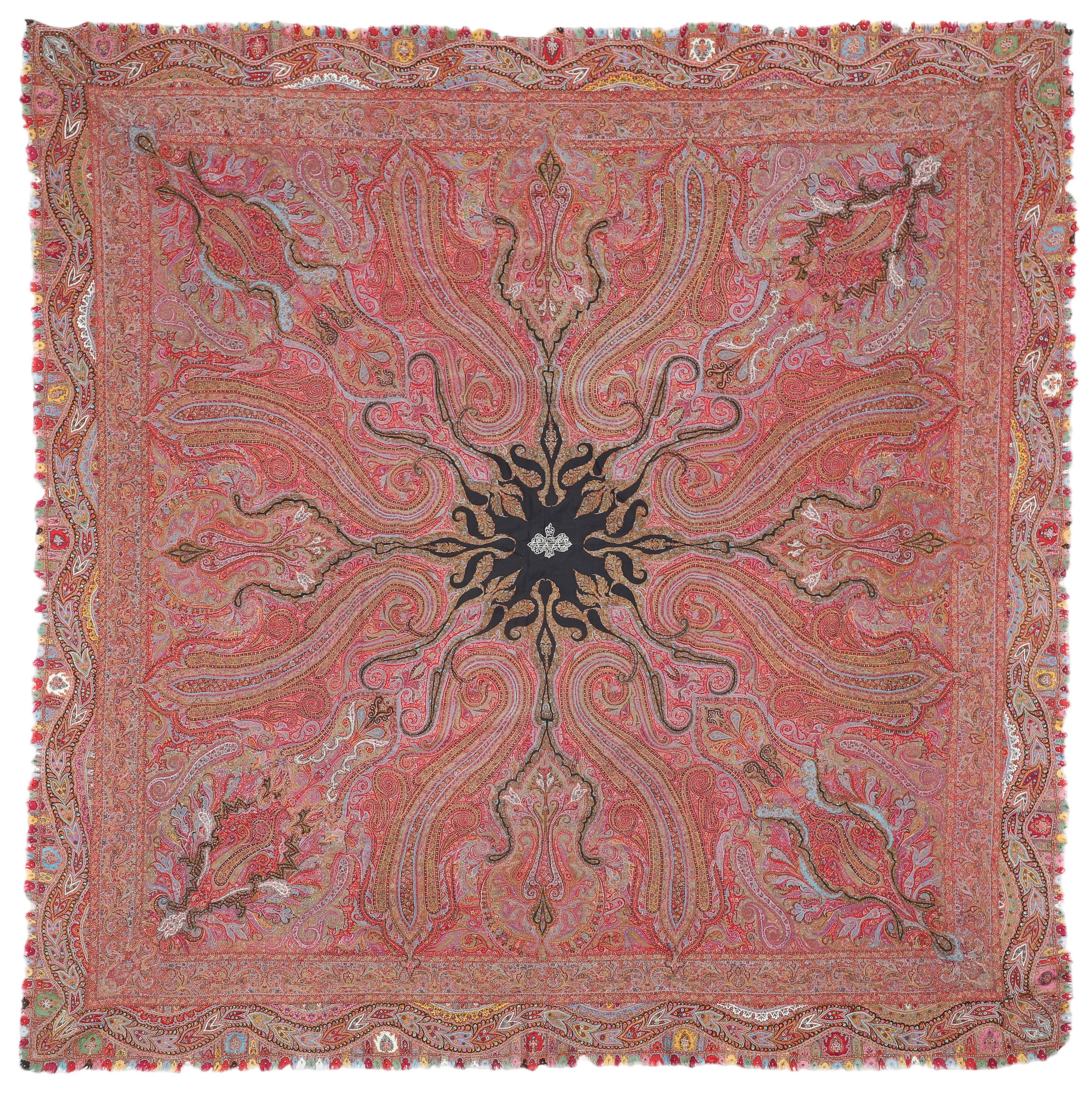 Kashmiri paisley textile 80 x 2e0cf5