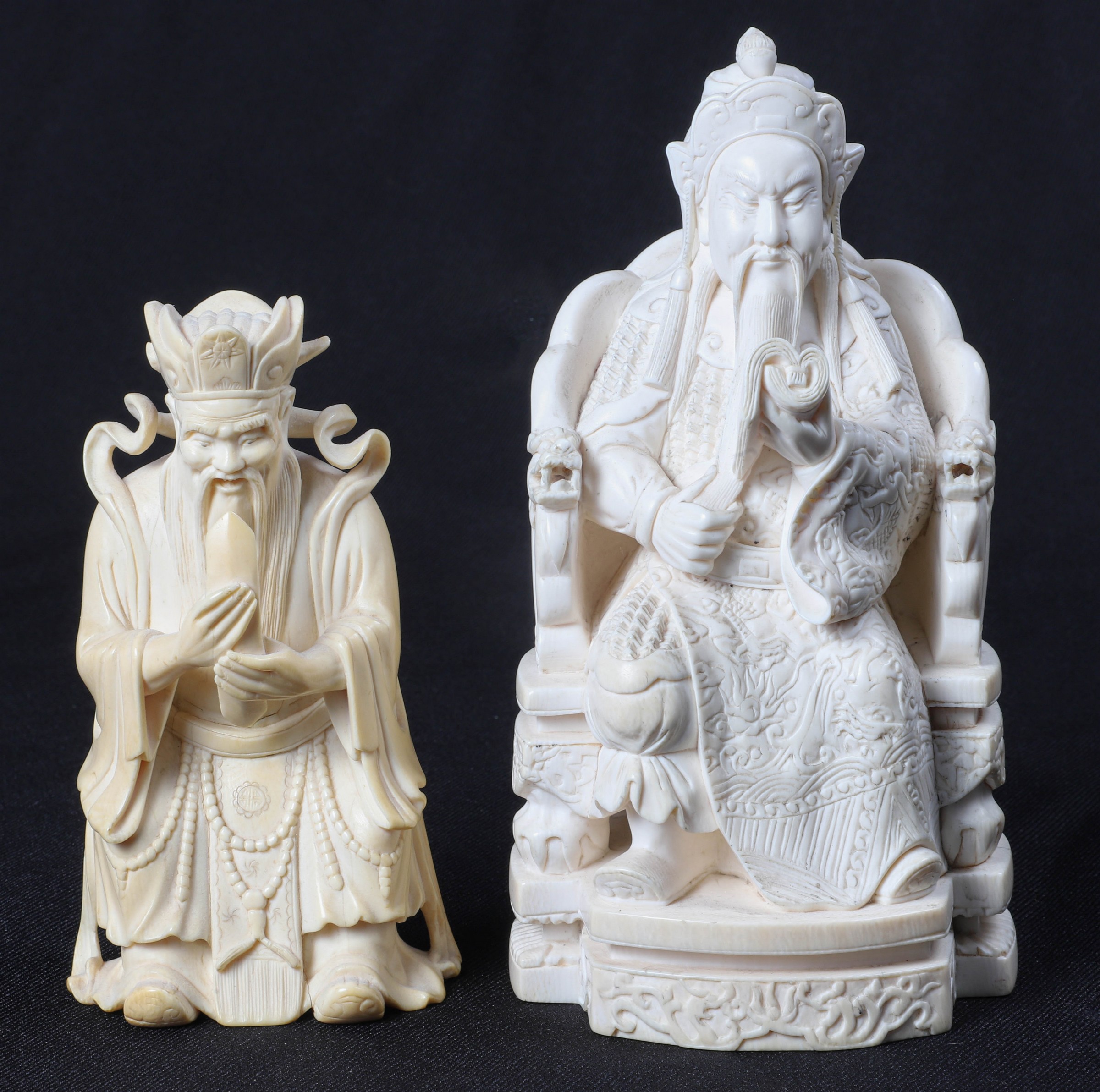 Chinese carved figure of Guan Gong,