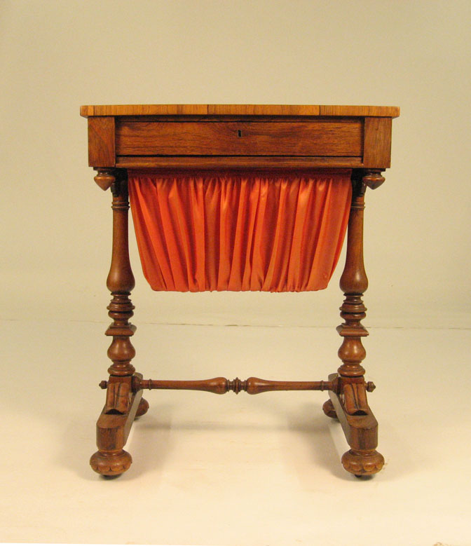 Victorian rosewood sewing table