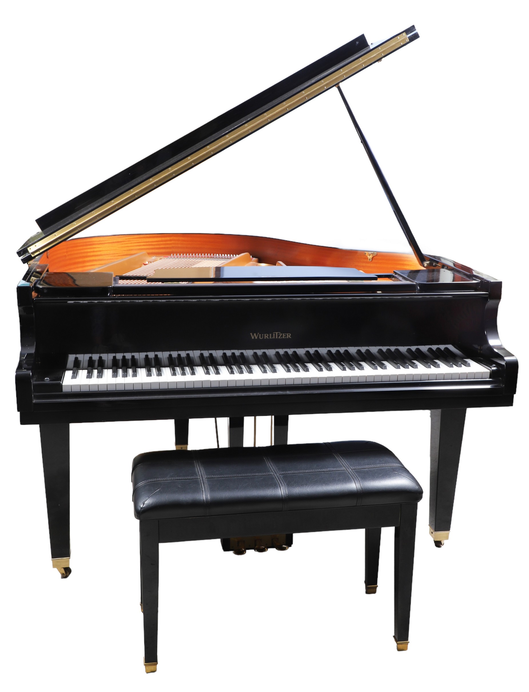 Wurlitzer Ebonized baby grand piano 2e0da2