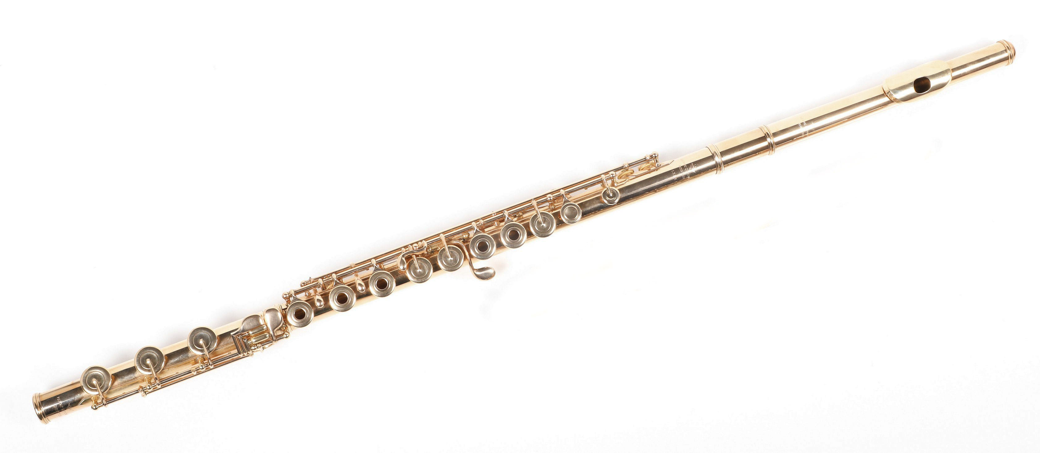 Verne Q Powell 14K gold C flute, soldered