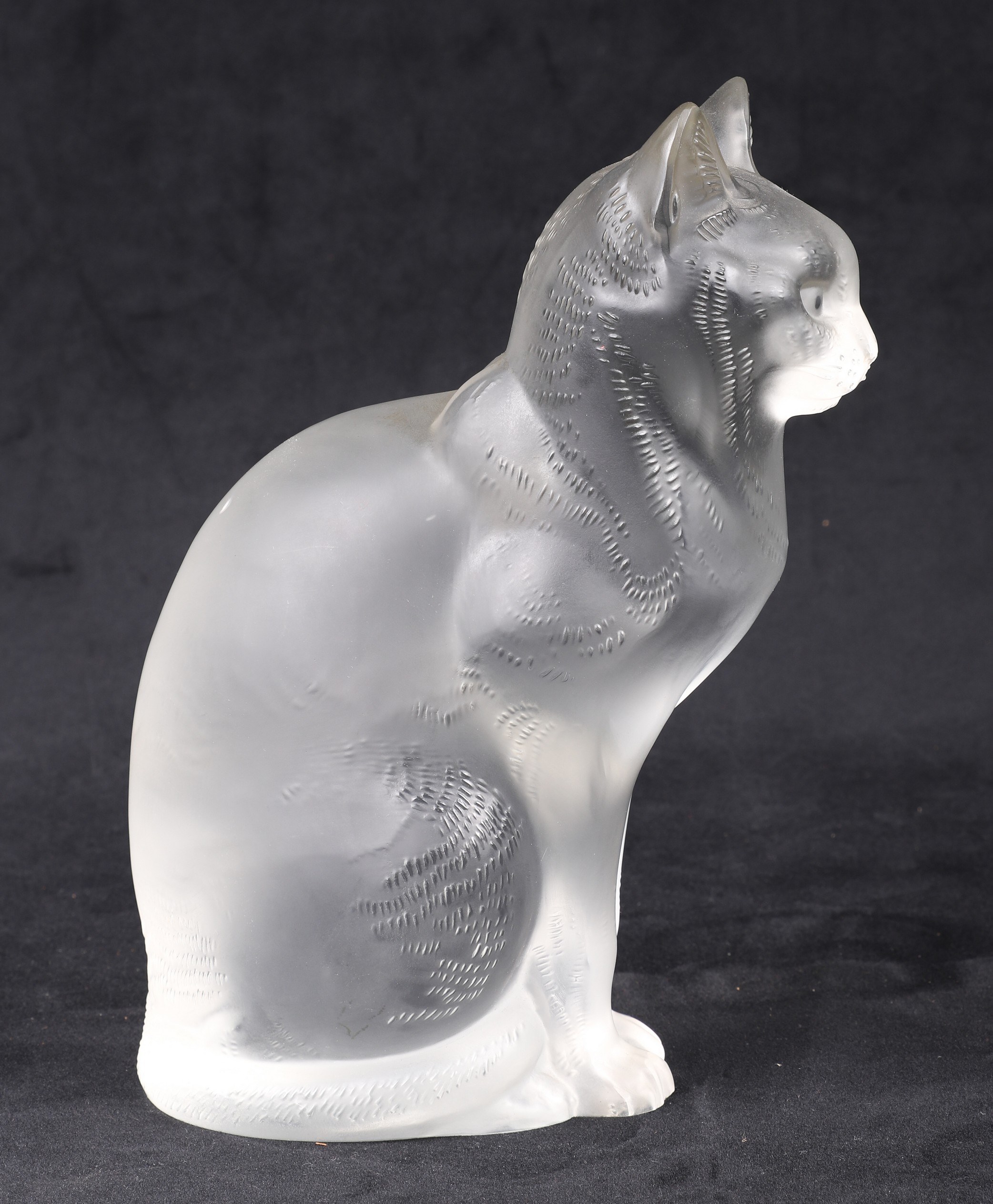 Lalique Chat Assis sitting cat  2e0e6a