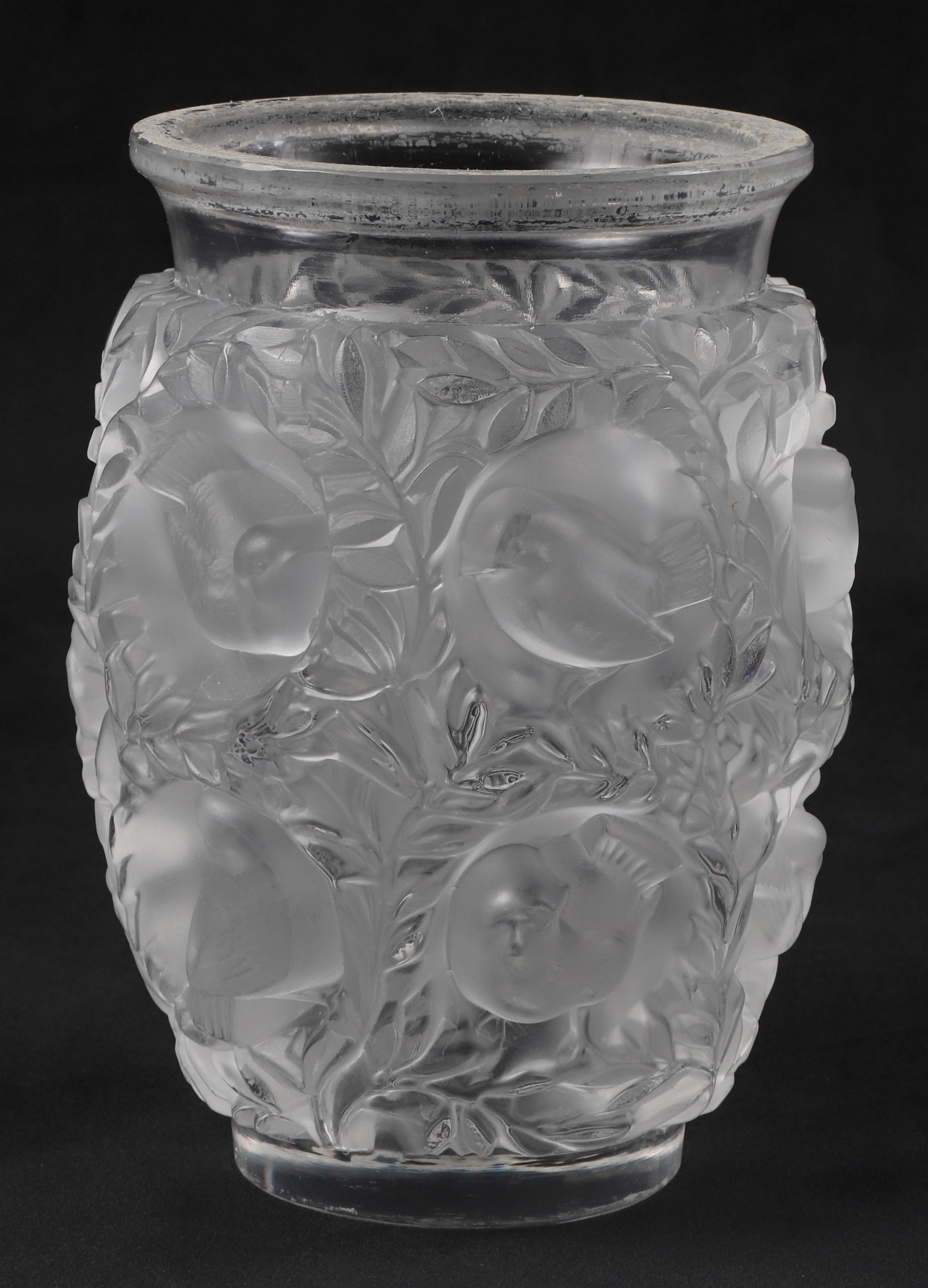 Lalique crystal frosted vase Bagatelle 2e0e74