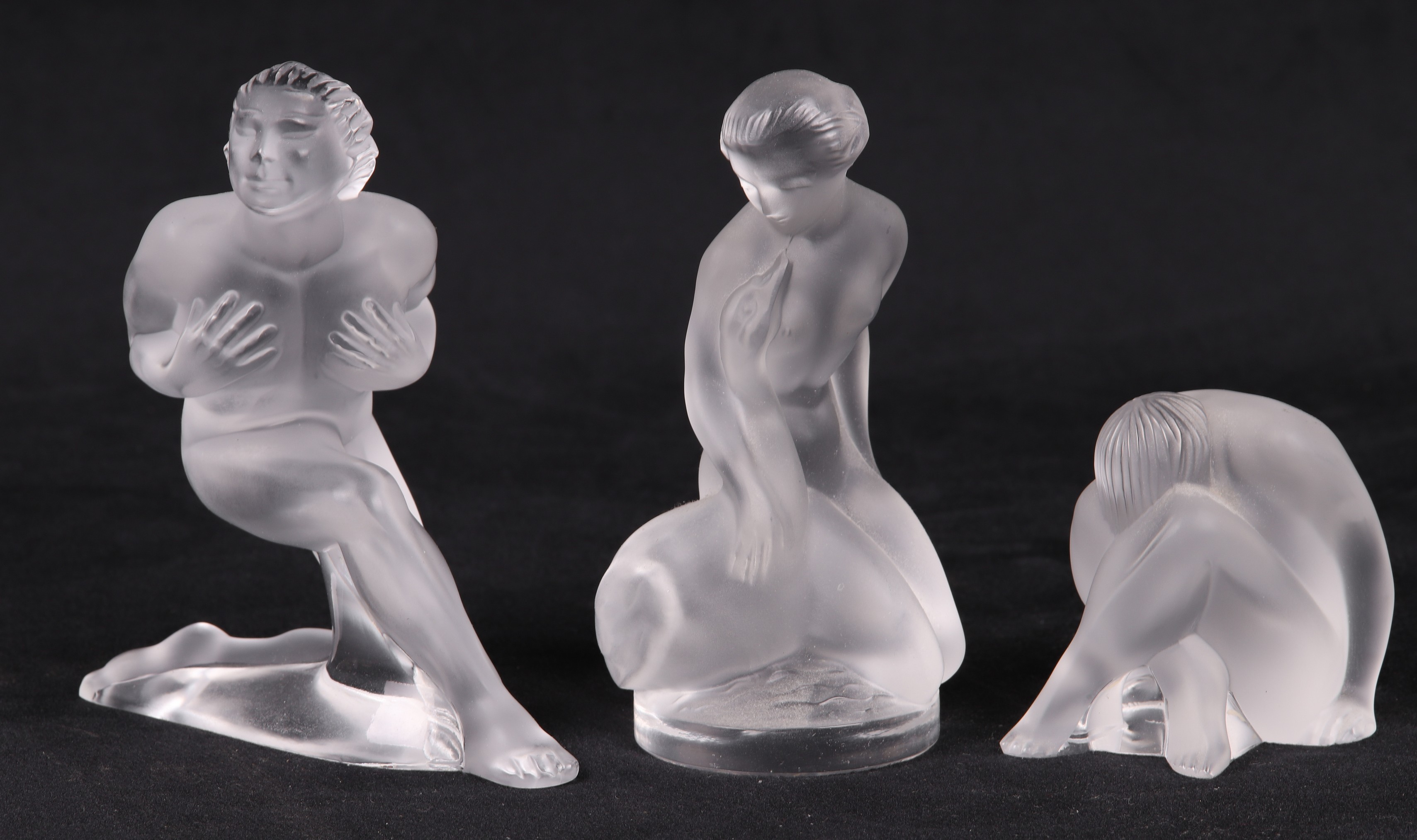  3 Lalique figures to include 2e0e6f