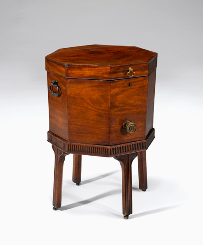 George III mahogany cellarette    circa