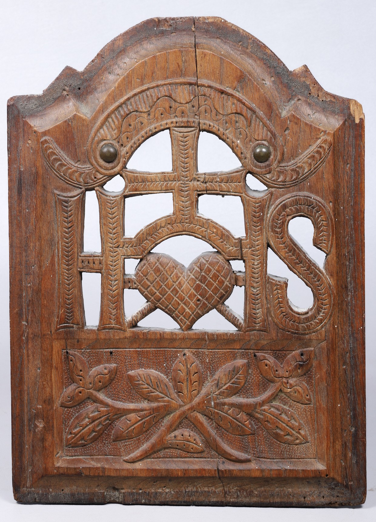 Continental carved wood panel,