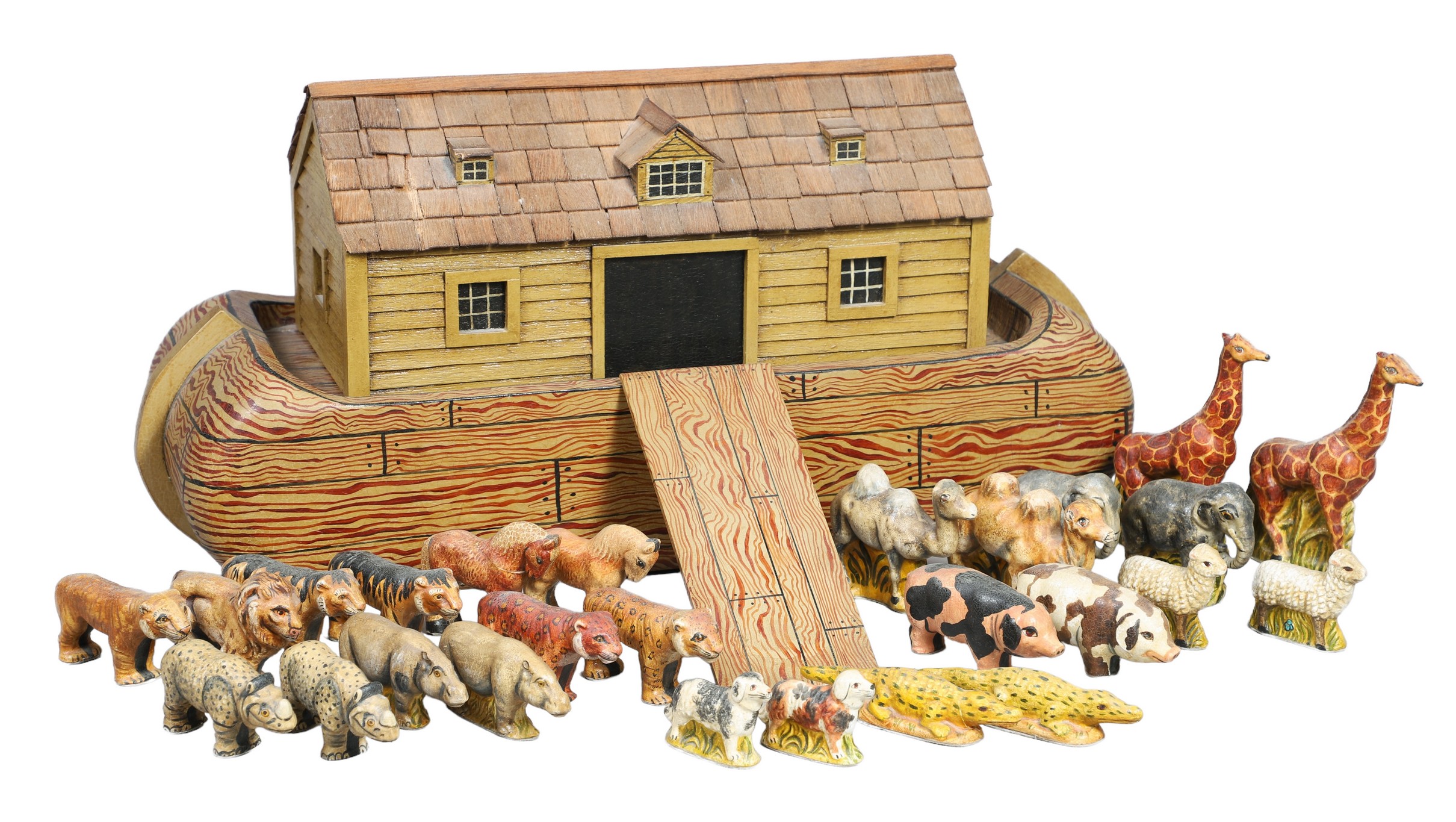 Vaillancourt Folk Art Ark and Animals  2e0f27