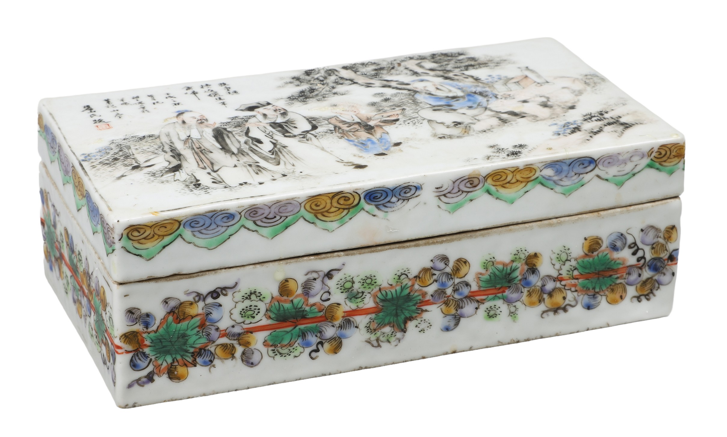 Chinese porcelain box divided 2e0f7f