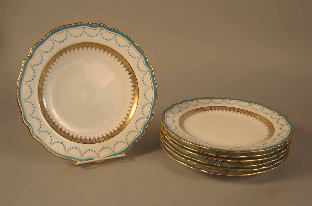 Set of Copeland jeweled porcelain 49b29