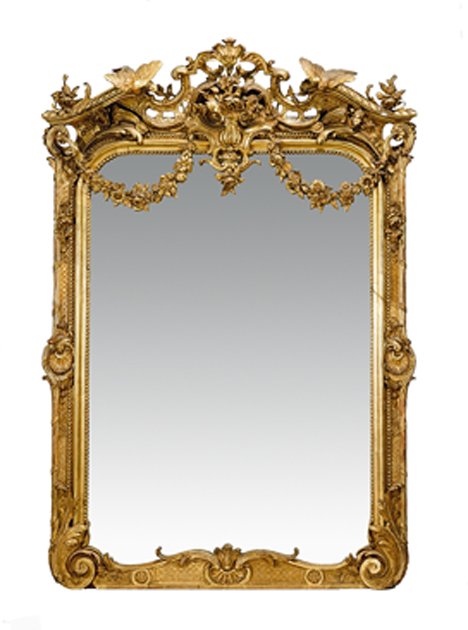 Victorian Rococo revival pier mirror 49b2b