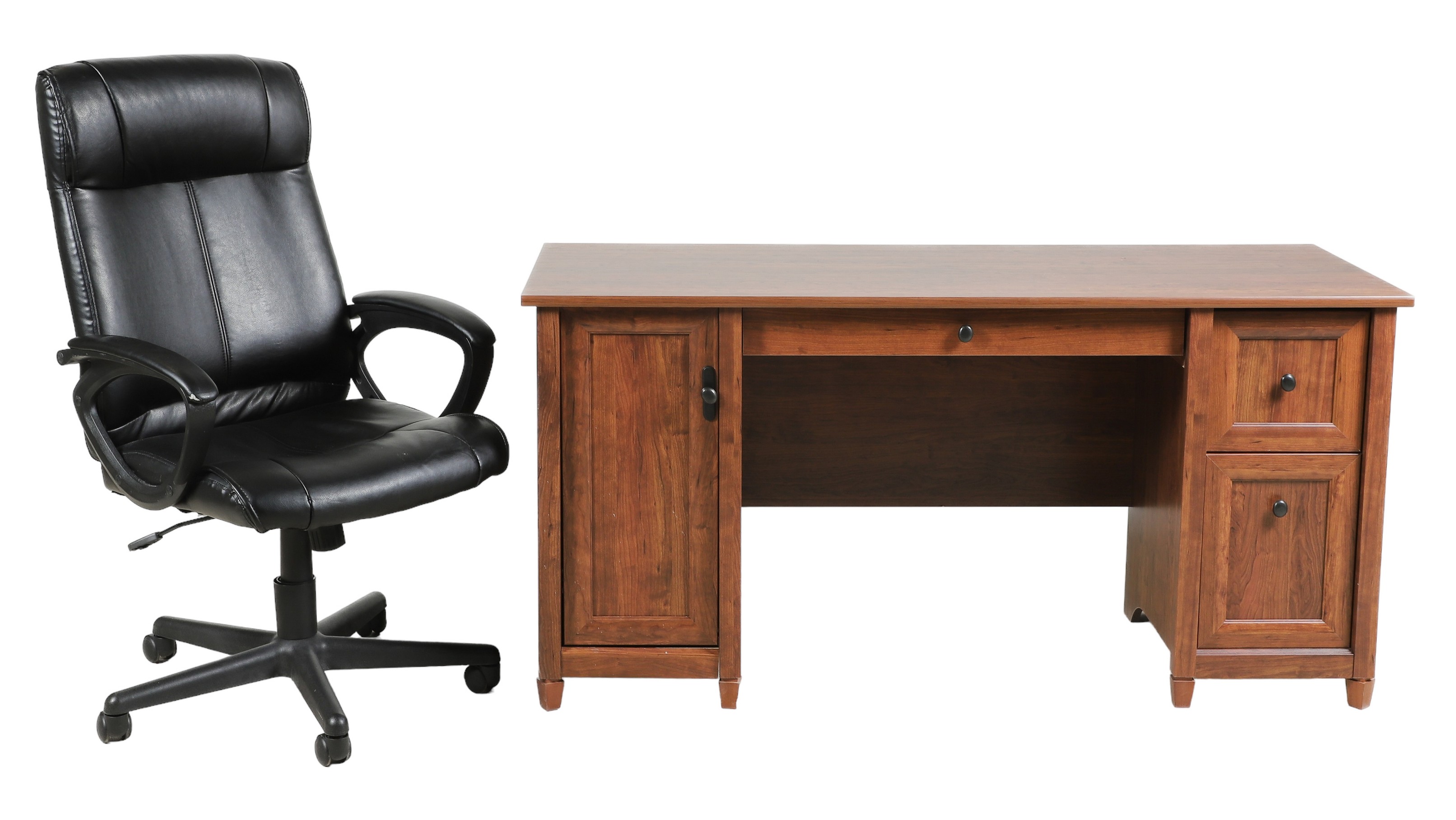 Contemporary office desk, center