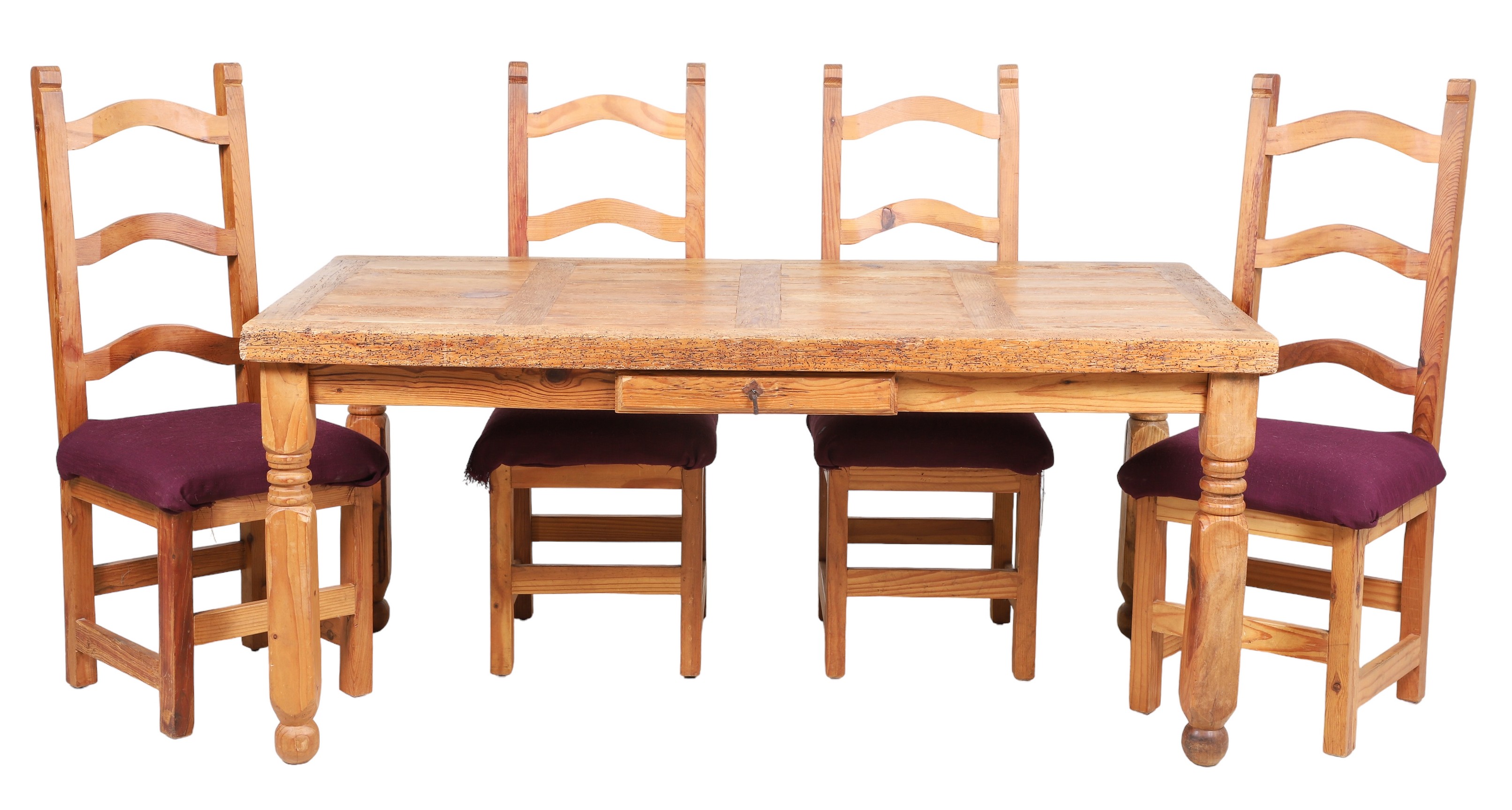 (5) Pc Mexican Rustic dining room
