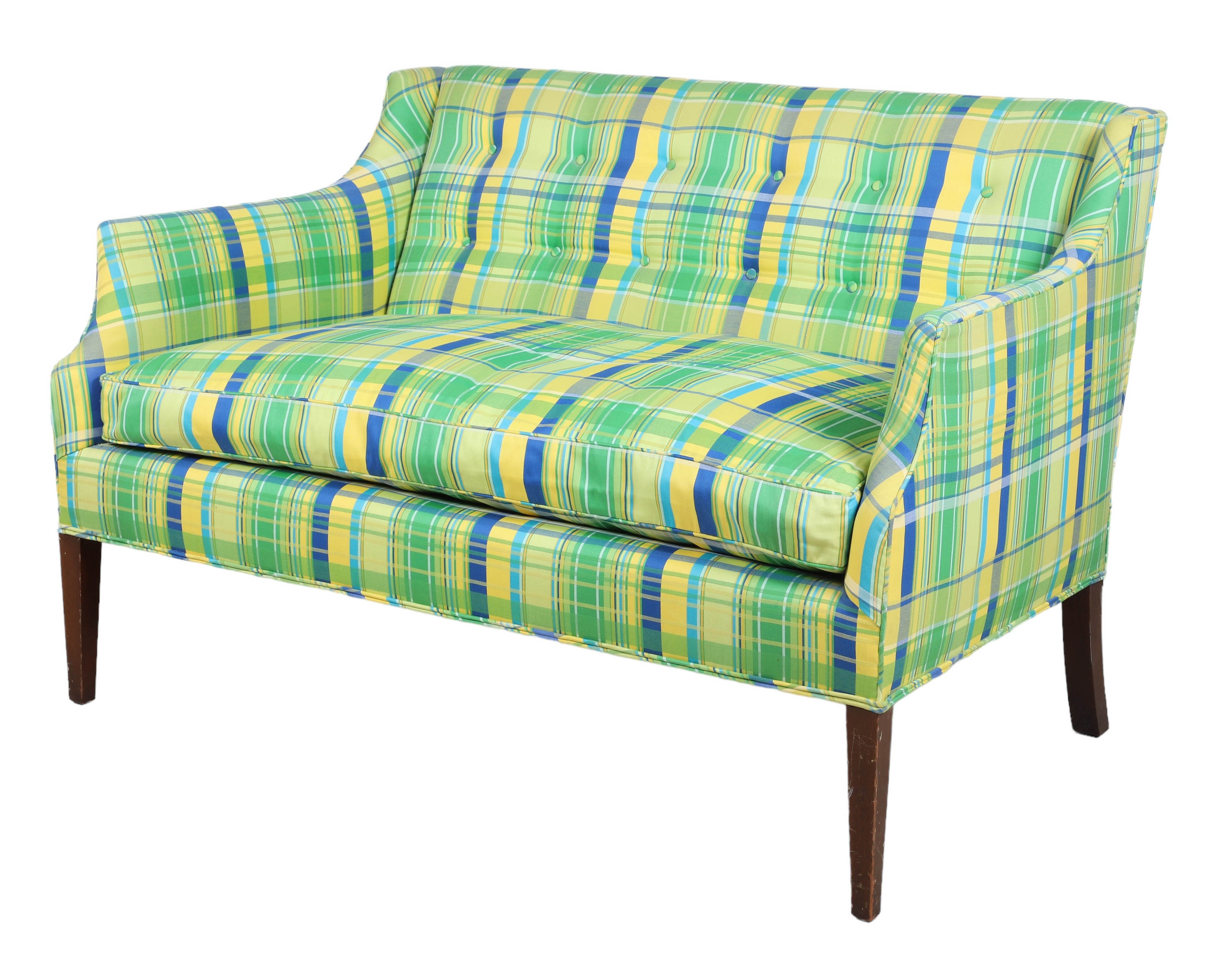 Contemporary upholstered settee,