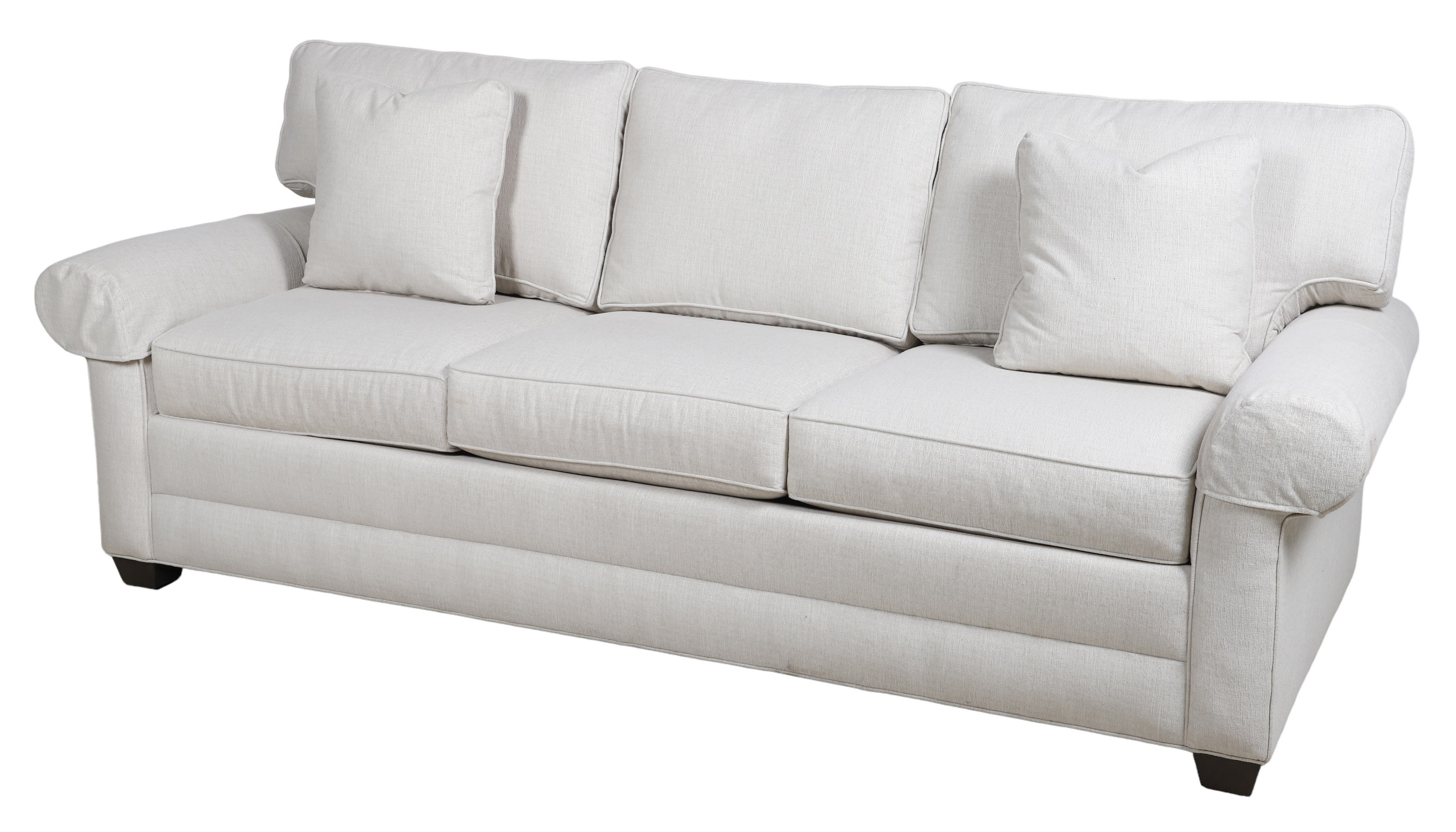 Ethan Allen upholstered sofa, three