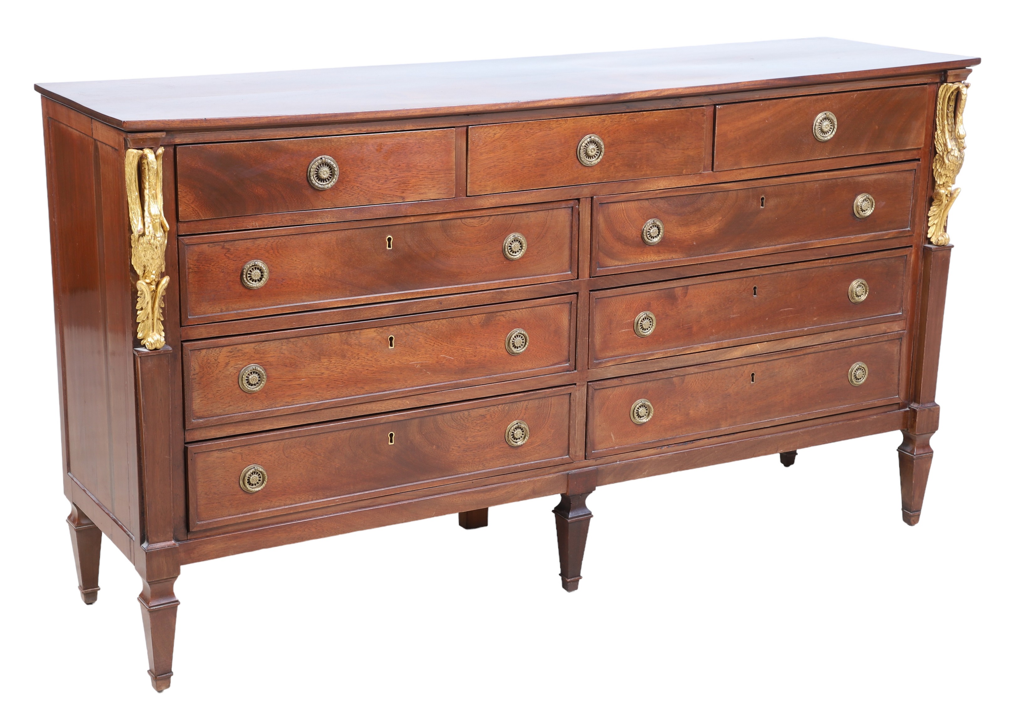 Louis XVI mahogany chest of drawers  2e0ffe