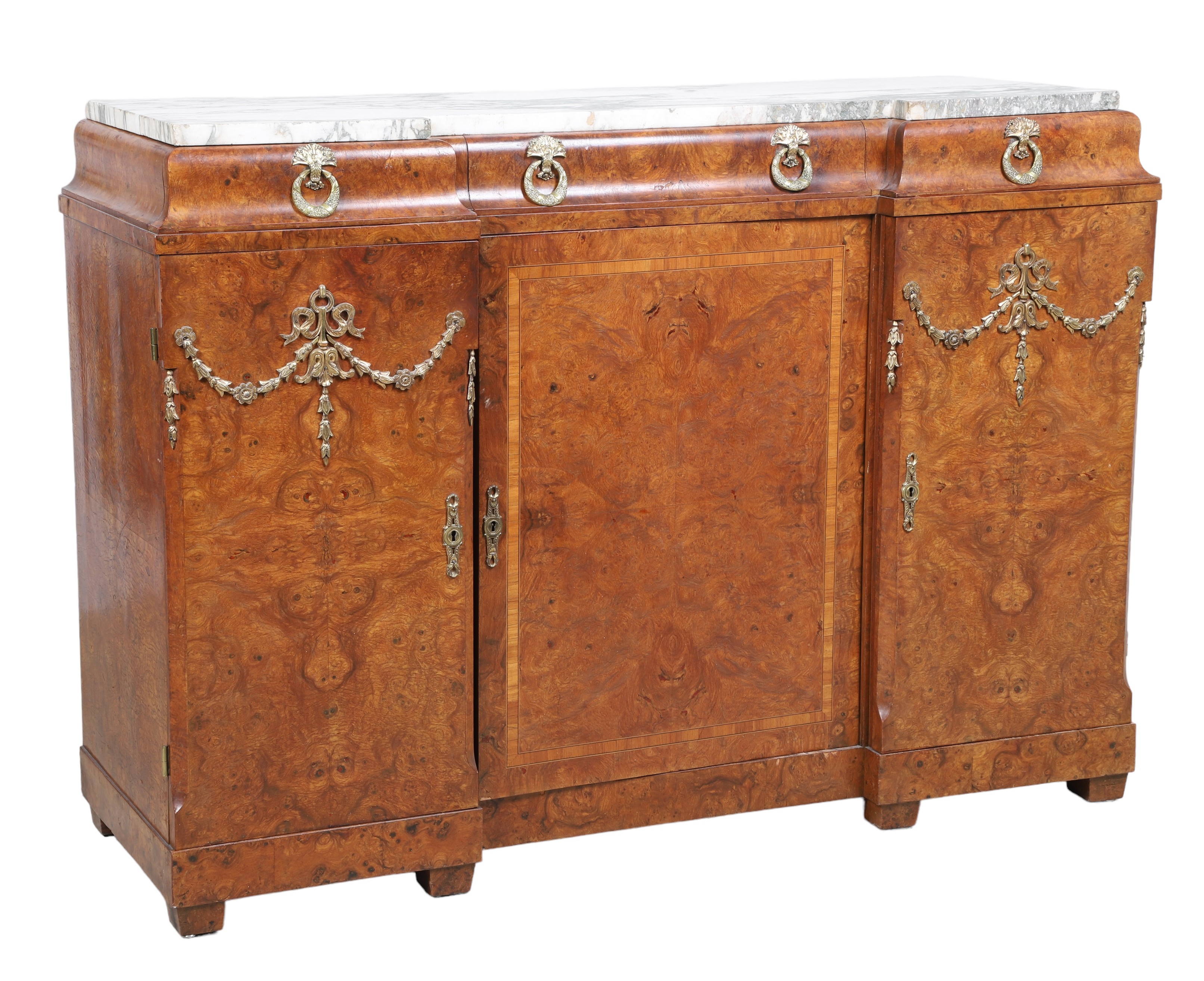 French style inlaid burl walnut 2e101b