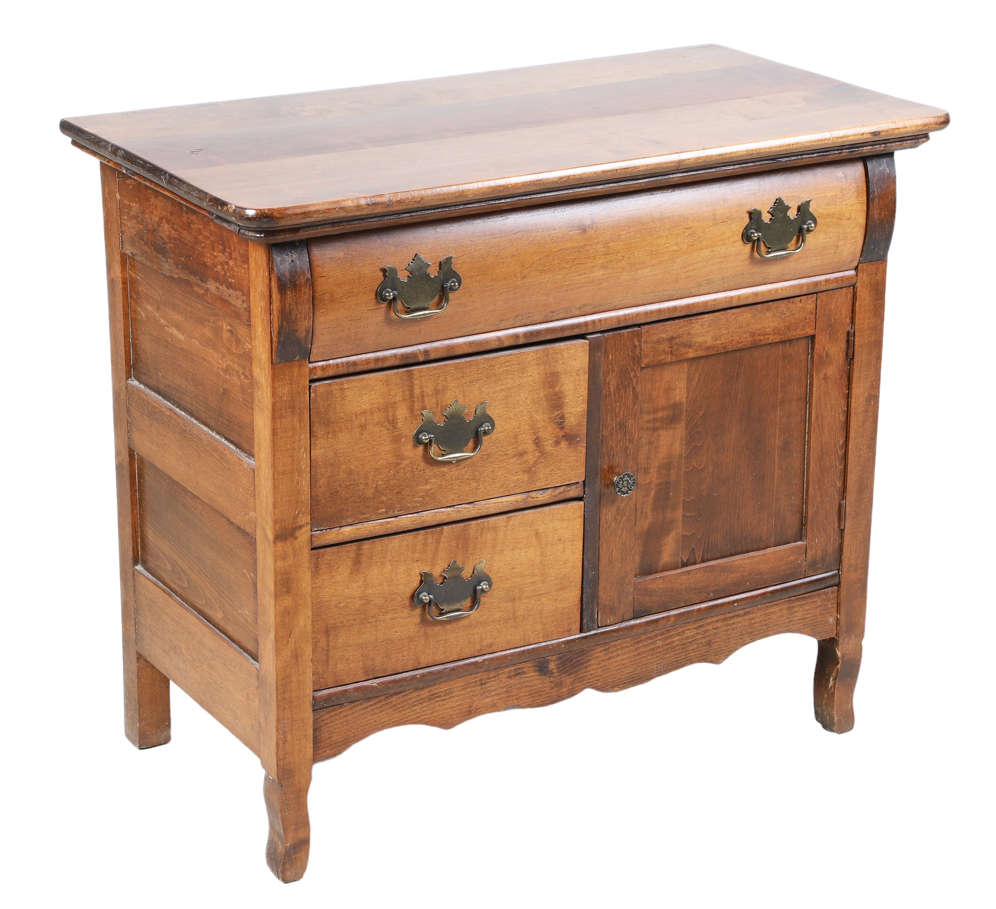 Cherry washstand, single drawer