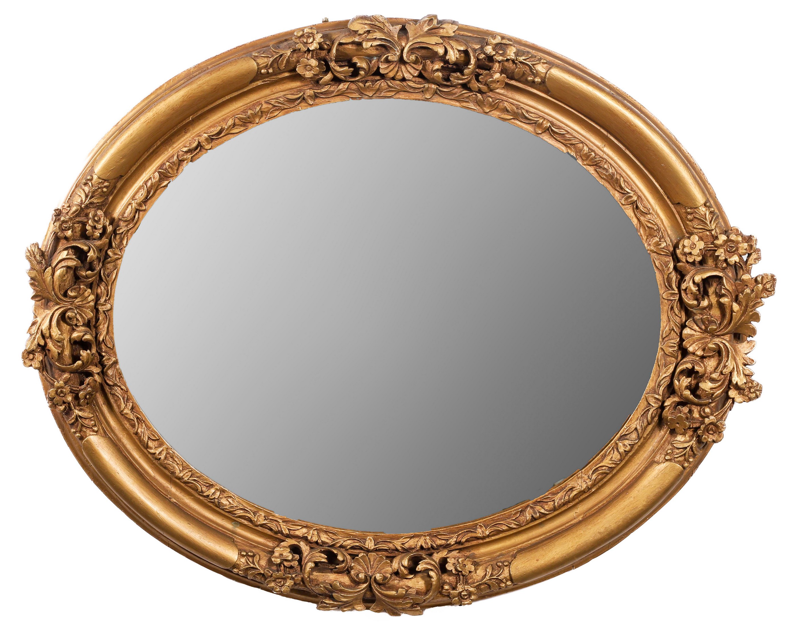 Italian gilt hanging wall mirror,