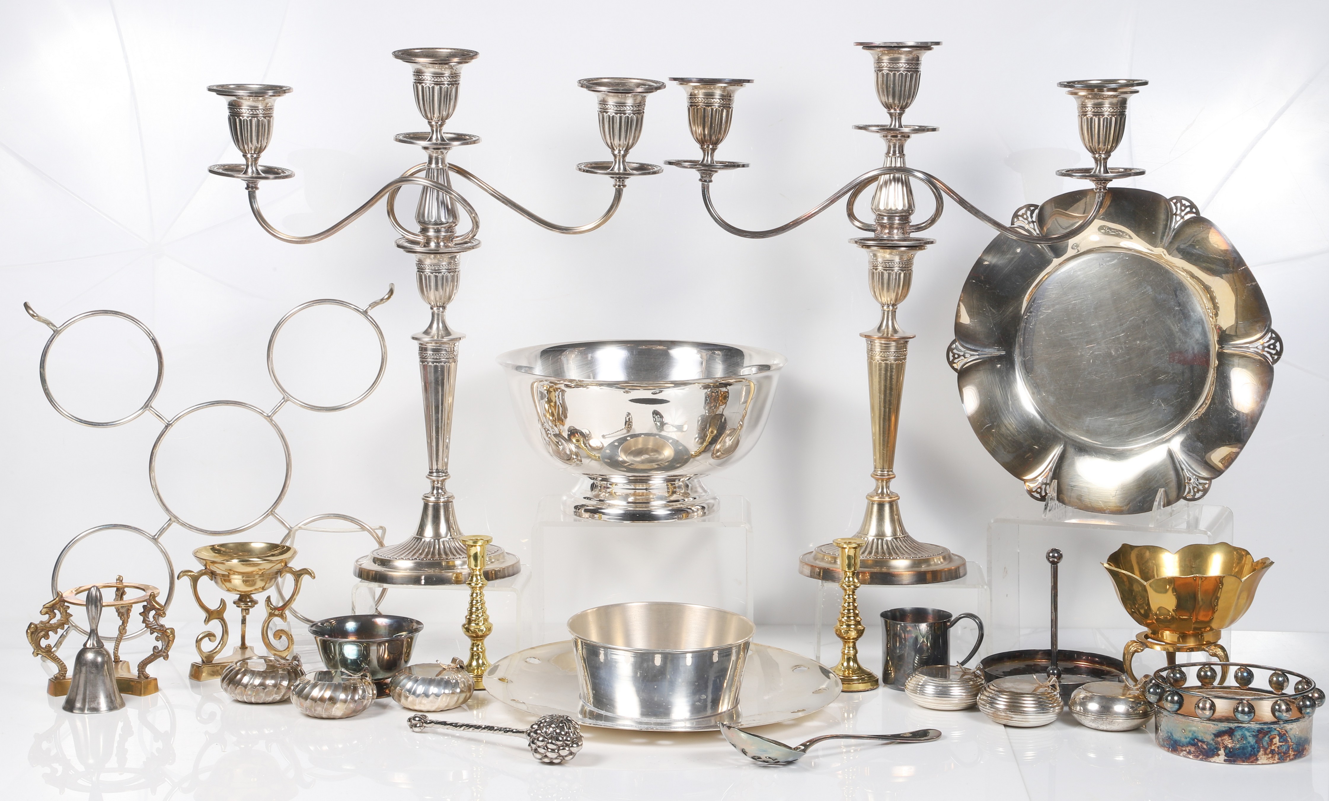 Lot of silver plate brass c o 2e105a