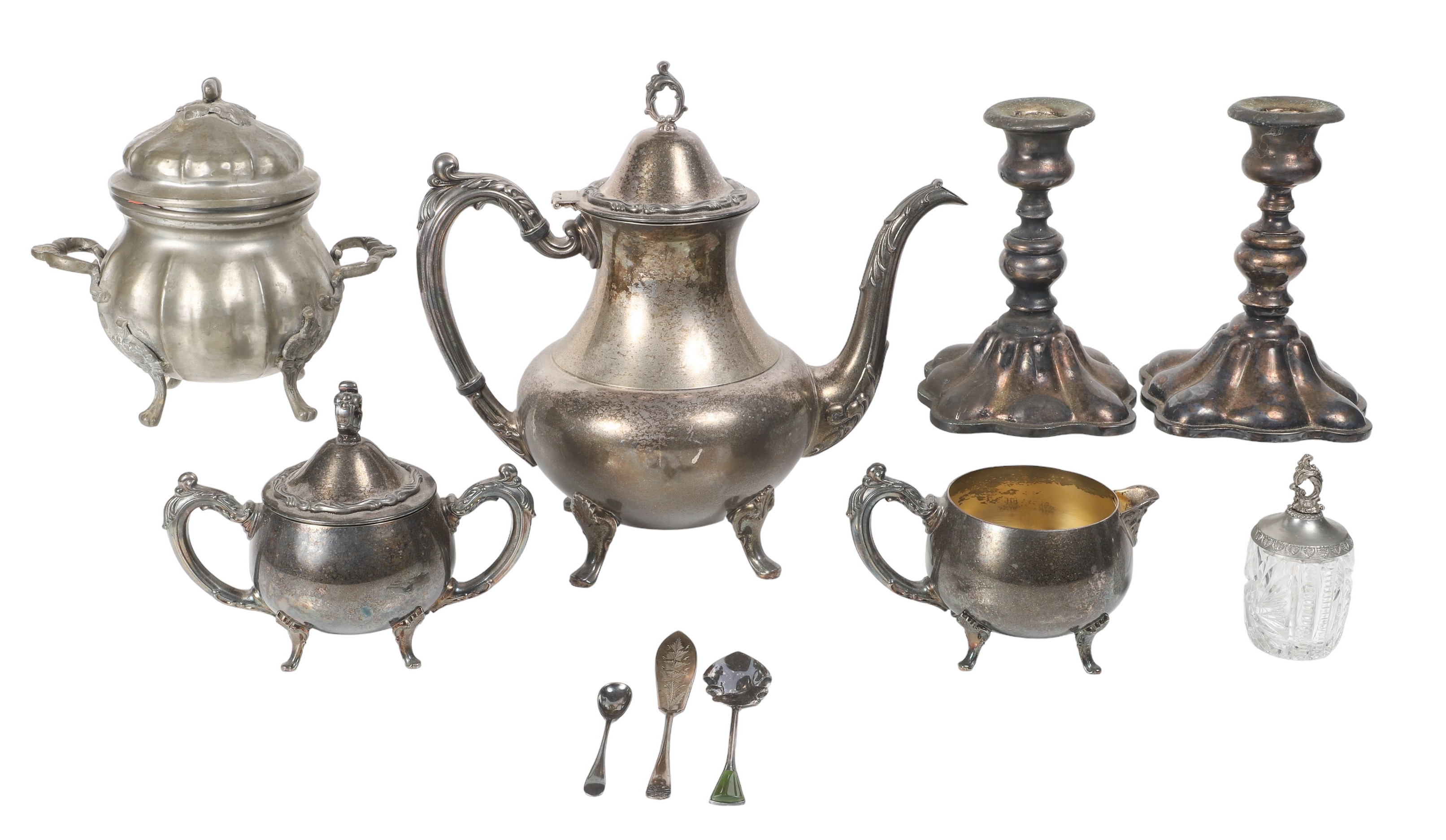  10 Mixed metal tableware items  2e106a