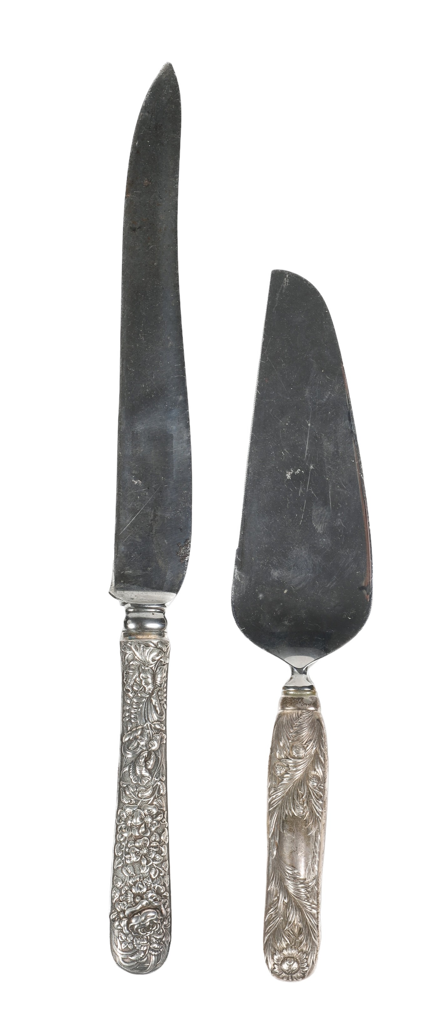 A fish knife with a Tiffany sterling