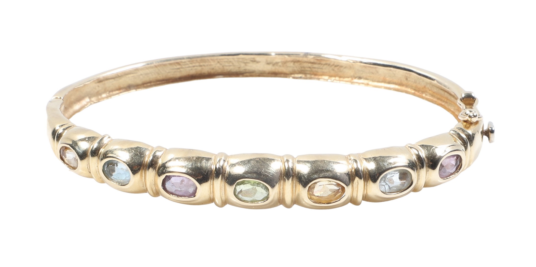 14K yellow gold bangle bracelet,