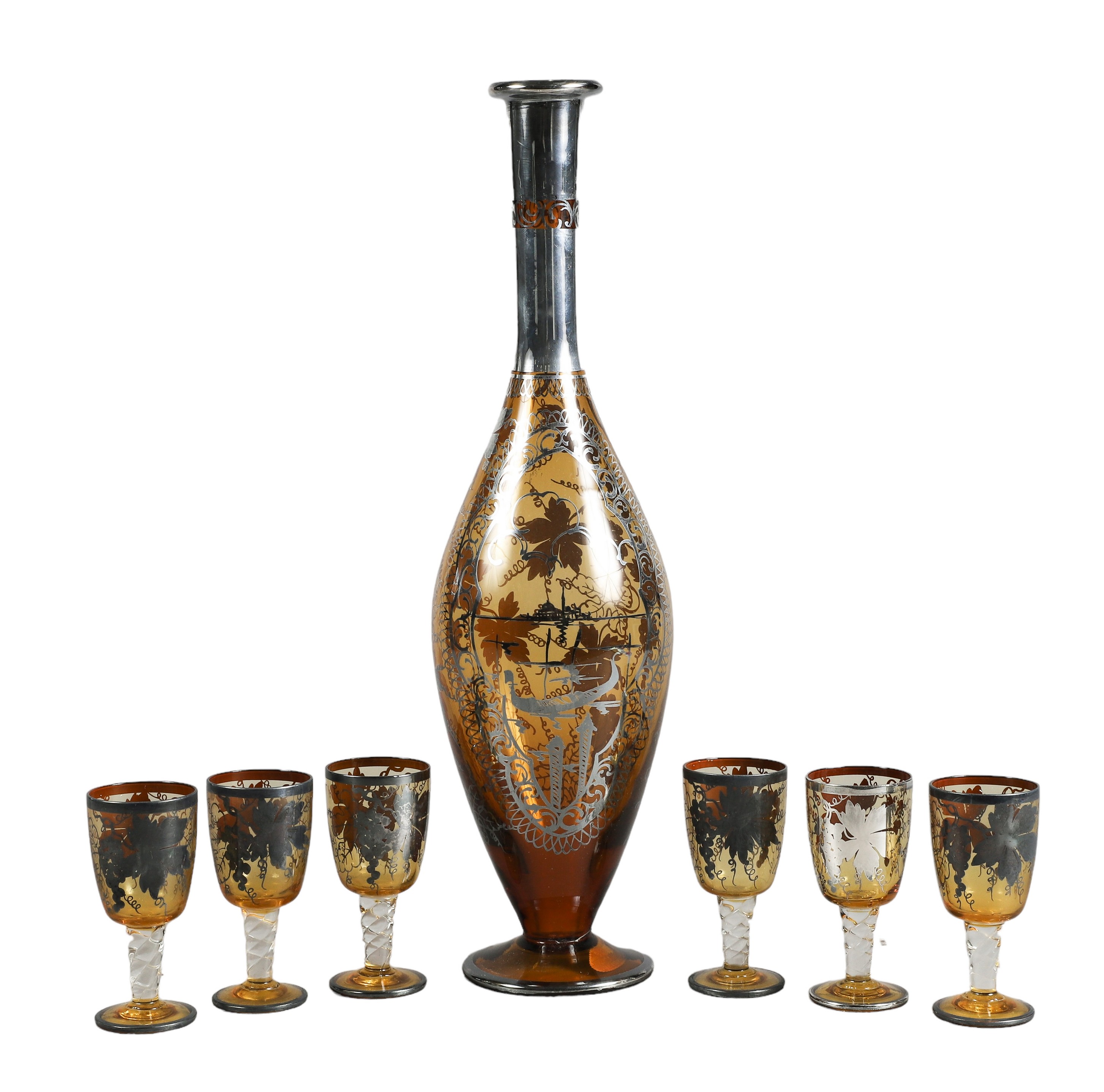 G Giacobbe amber Murano glass with 2e109a