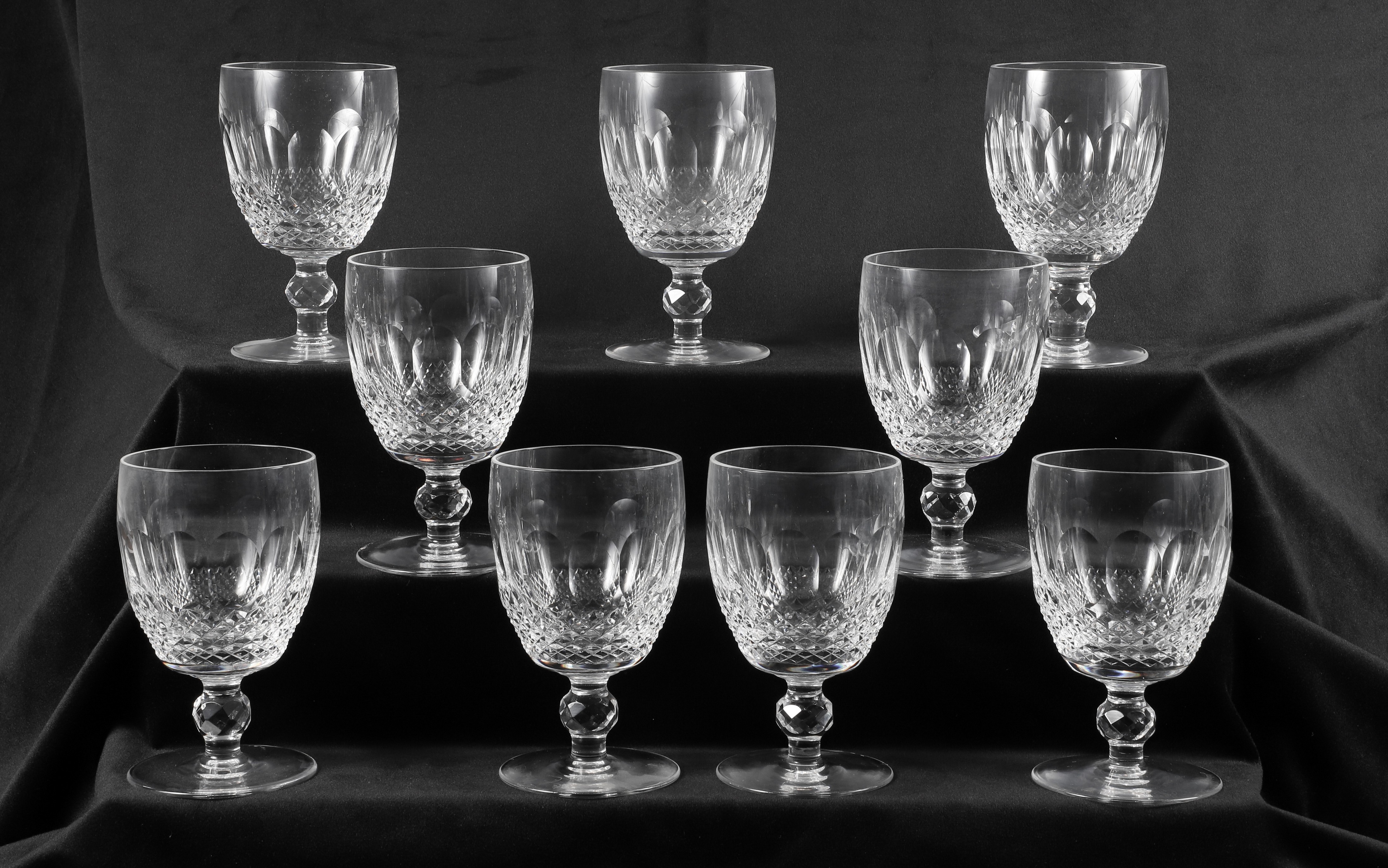  9 Waterford crystal water goblets  2e109c