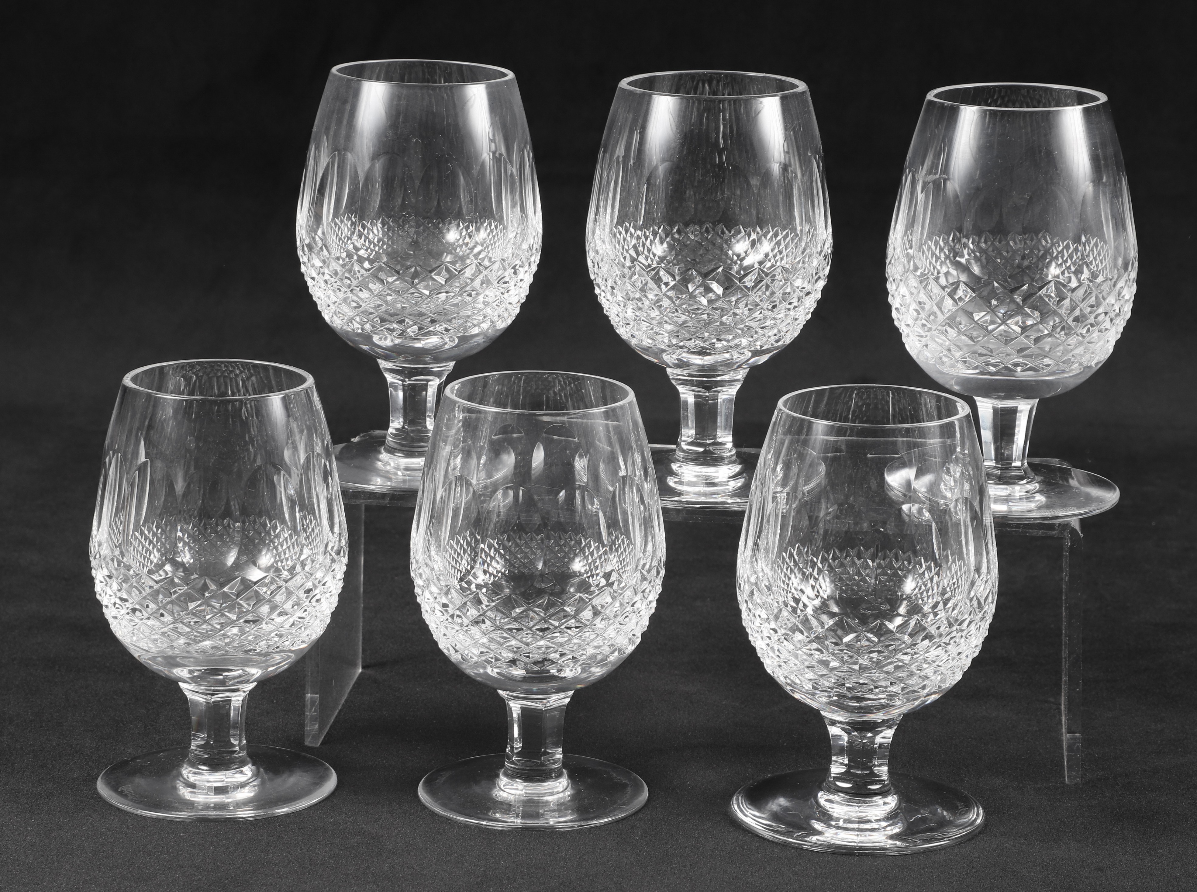 (6) Waterford crystal small brandy