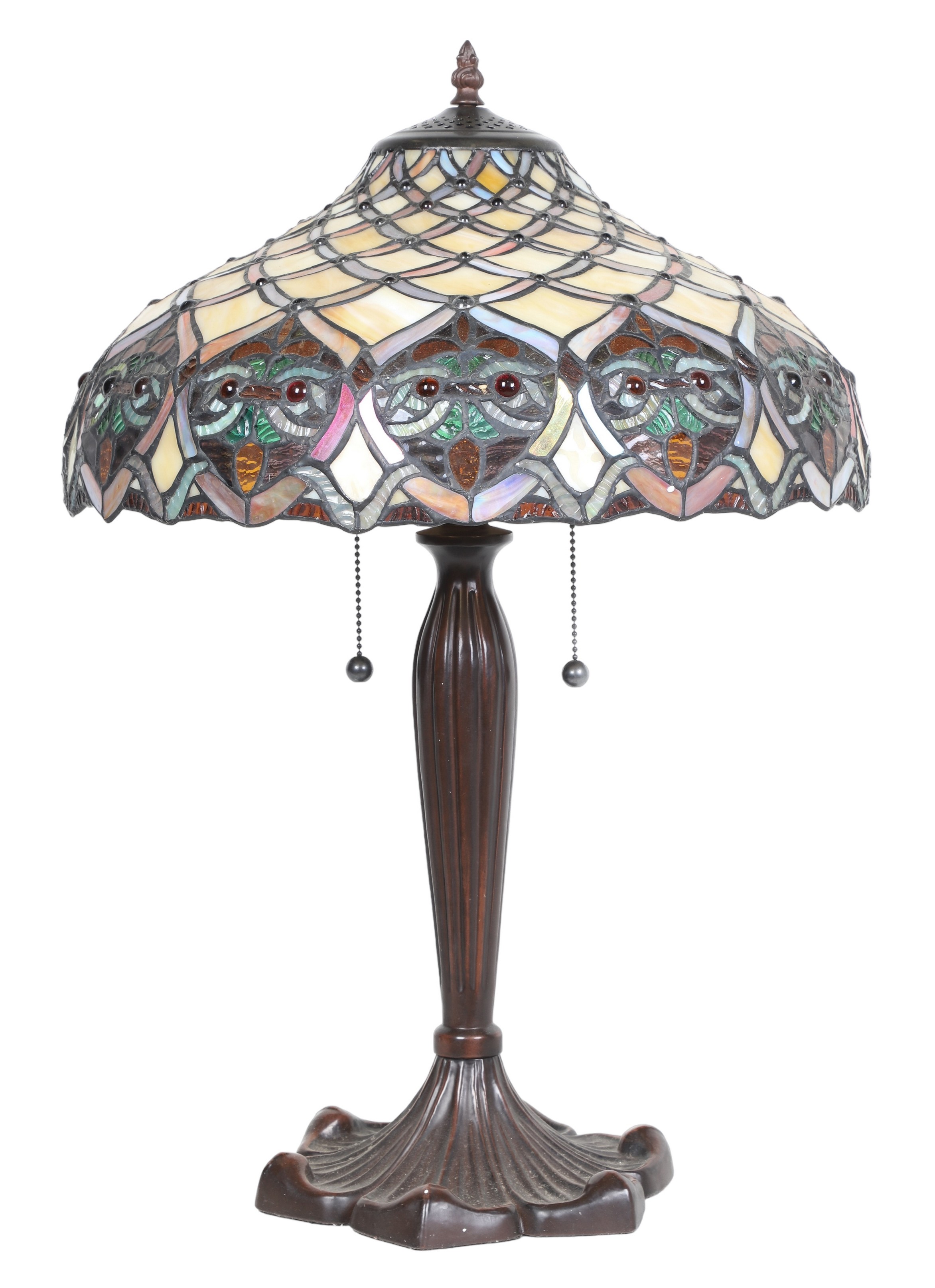 Tiffany style stained glass table lamp,