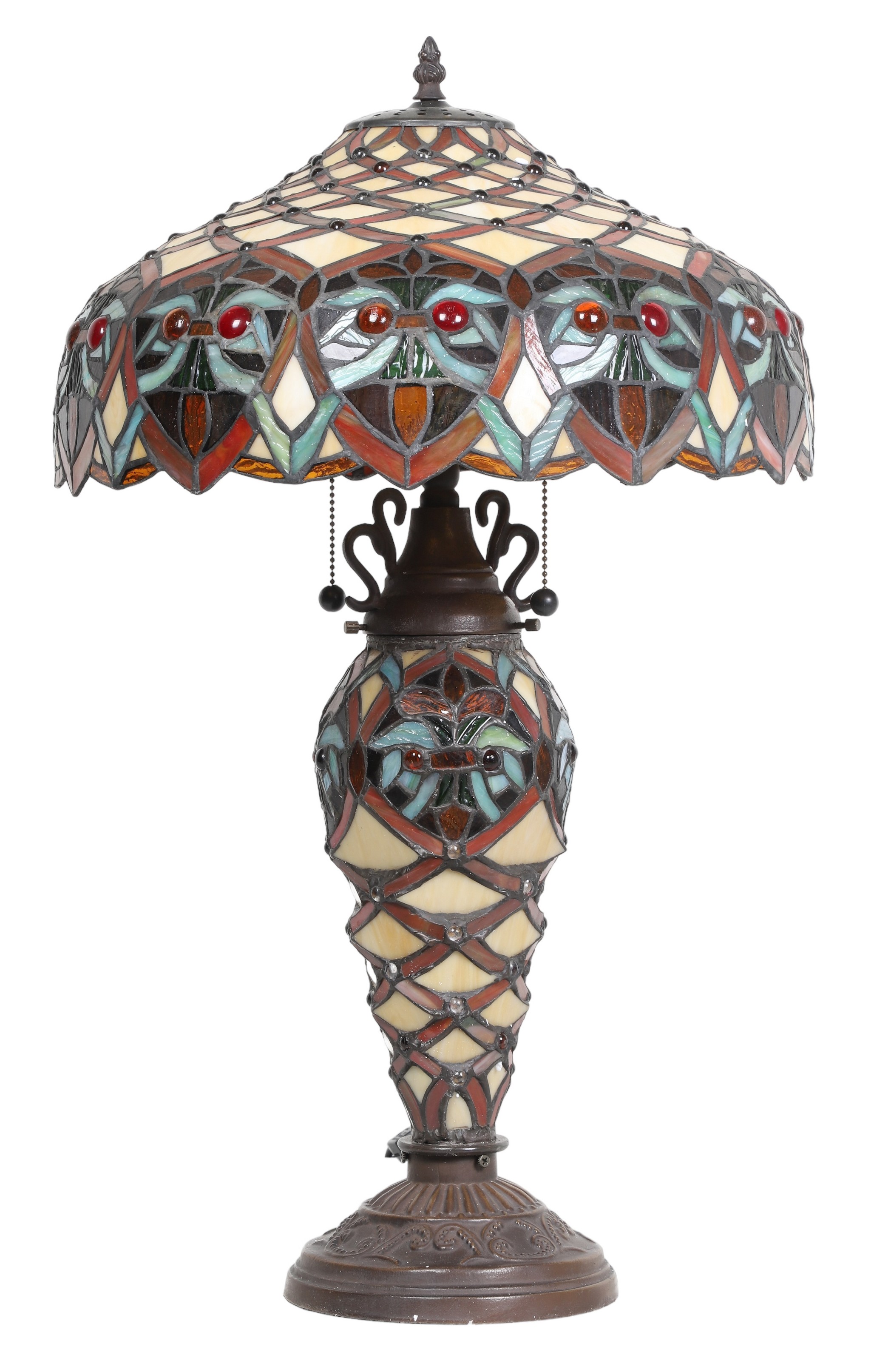 Tiffany style stained glass table lamp,