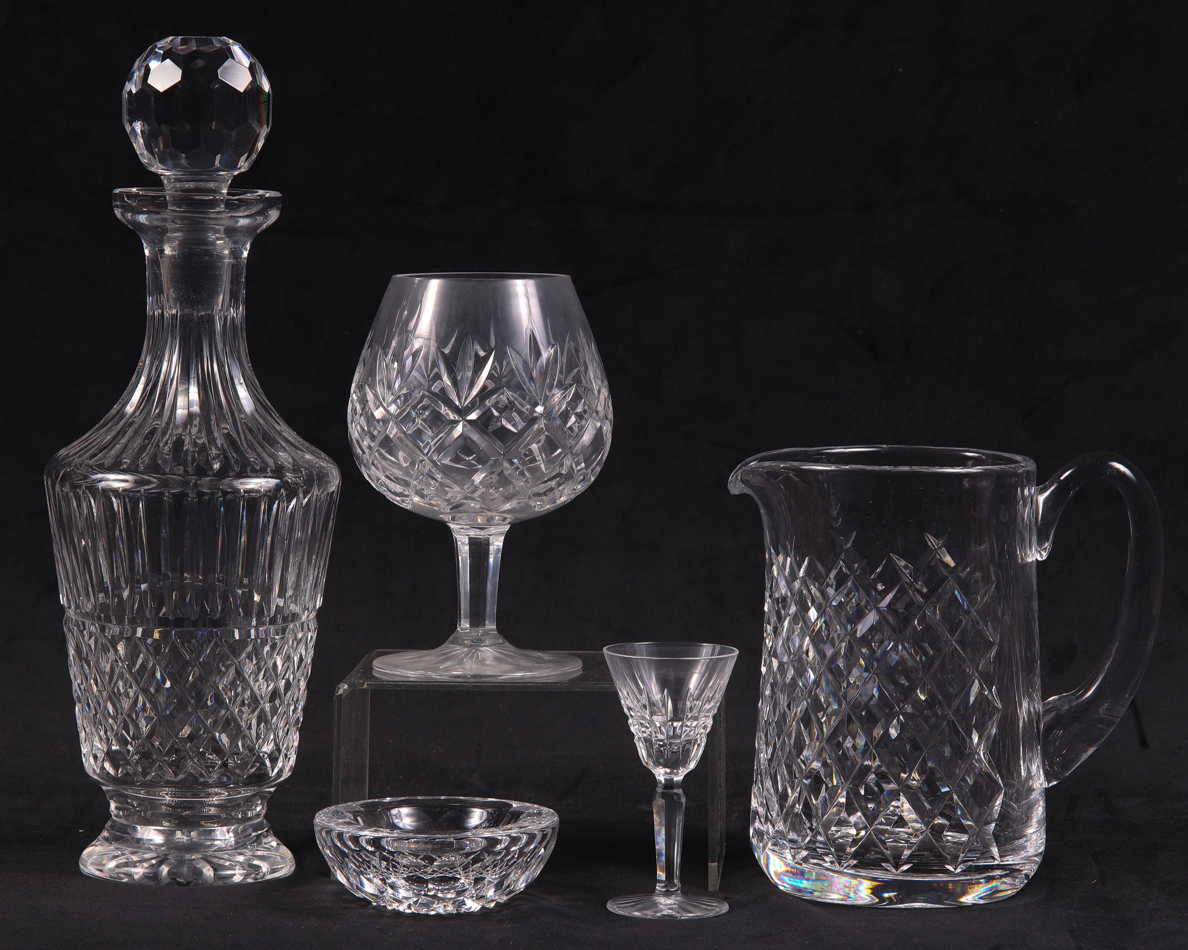 (5) Pcs Waterford crystal, c/o