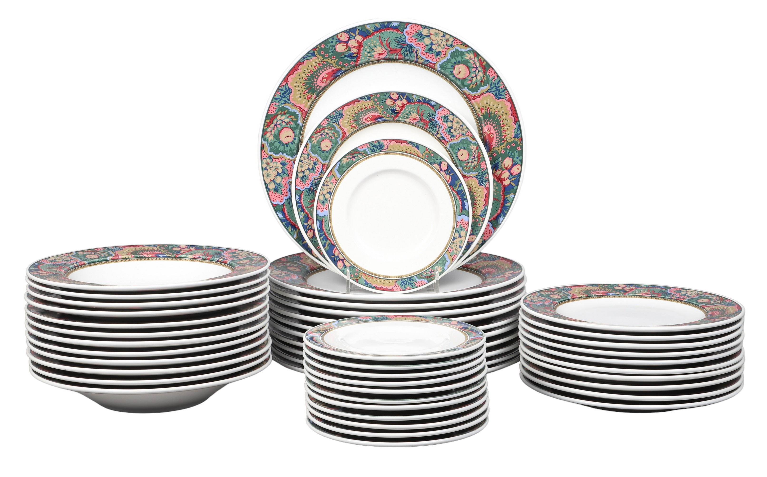 (46) Pcs Mikasa Intaglio porcelain dinnerware,