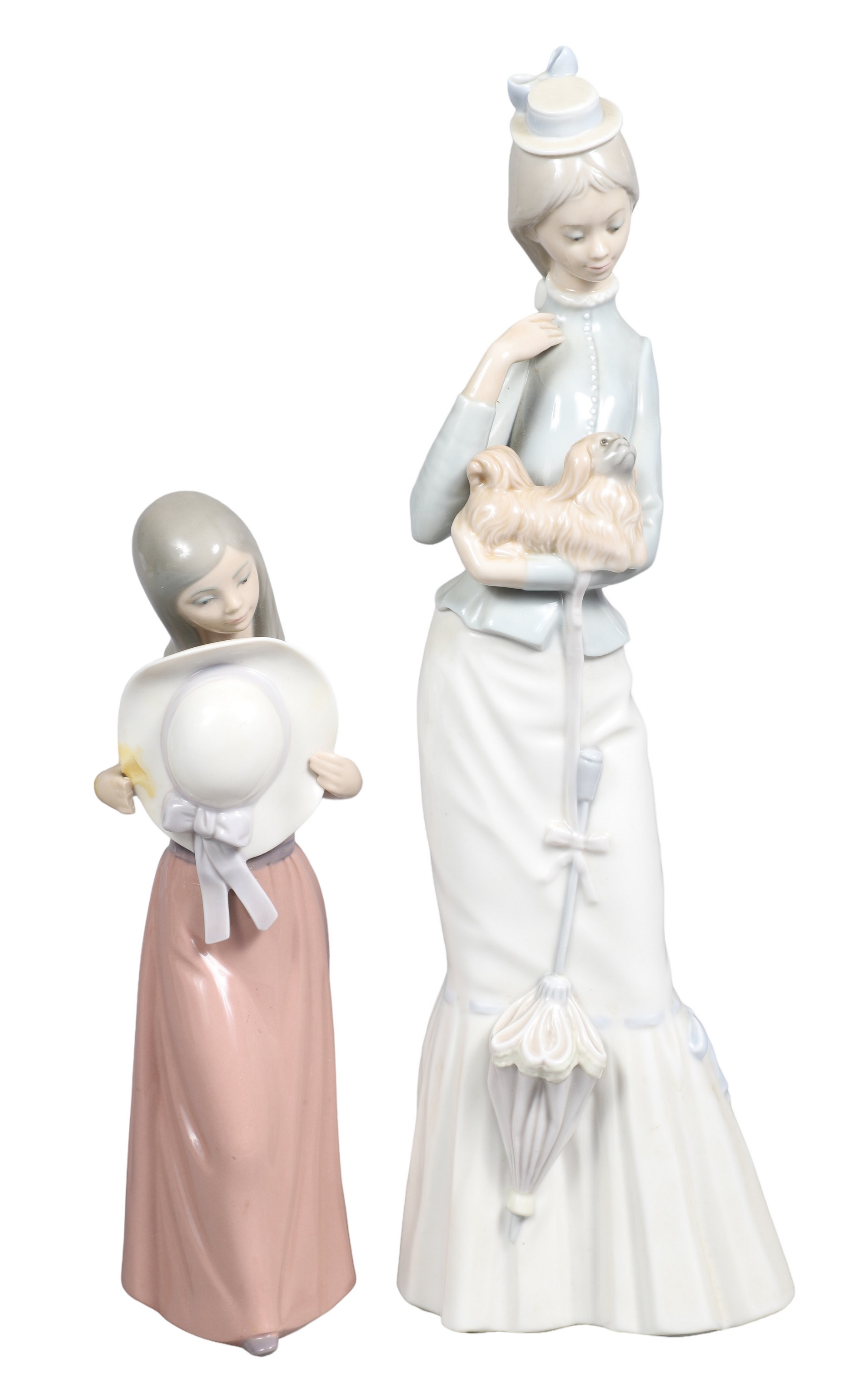 (2) Lladro porcelain figurines,