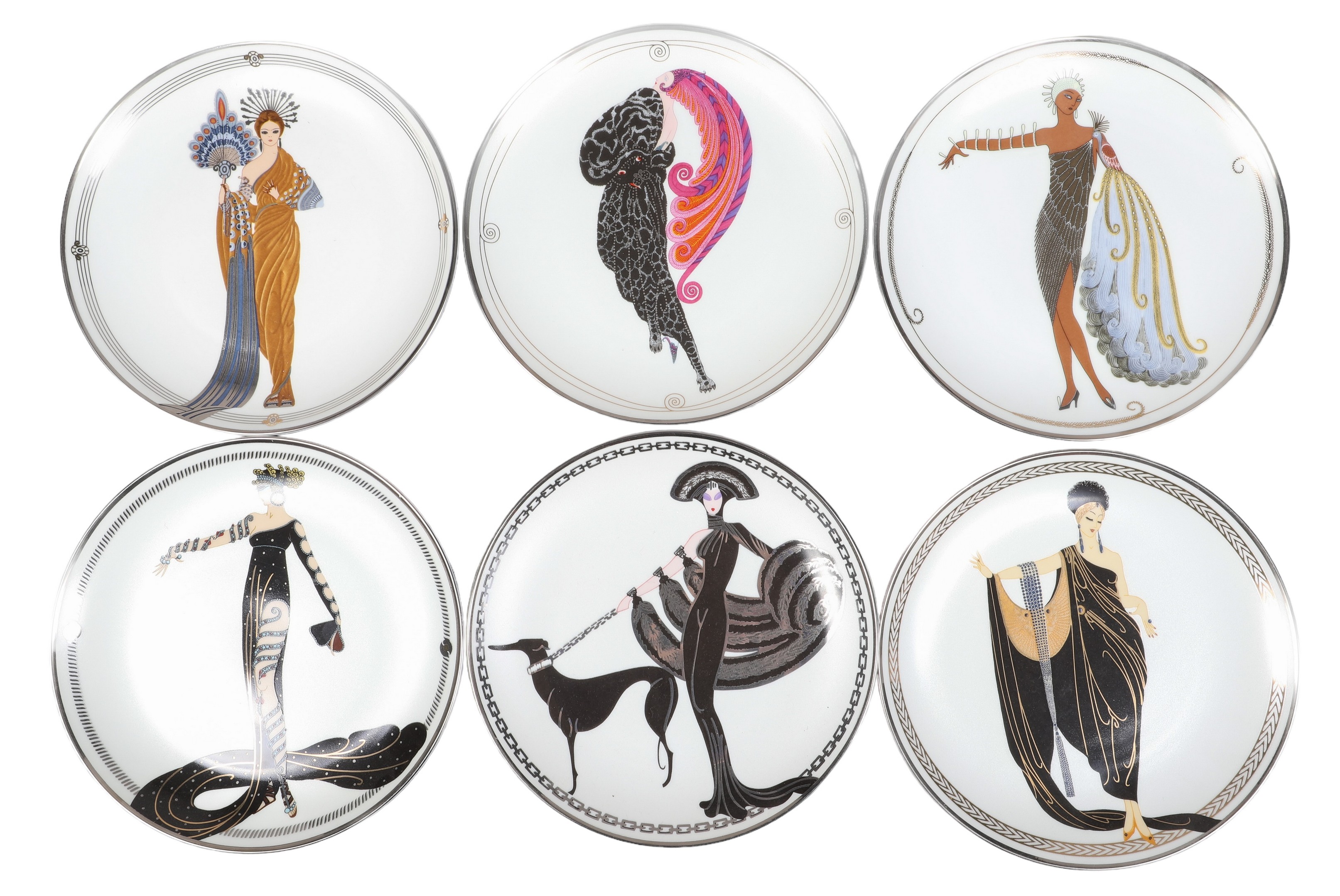 (6) Franklin Mint House of Erte