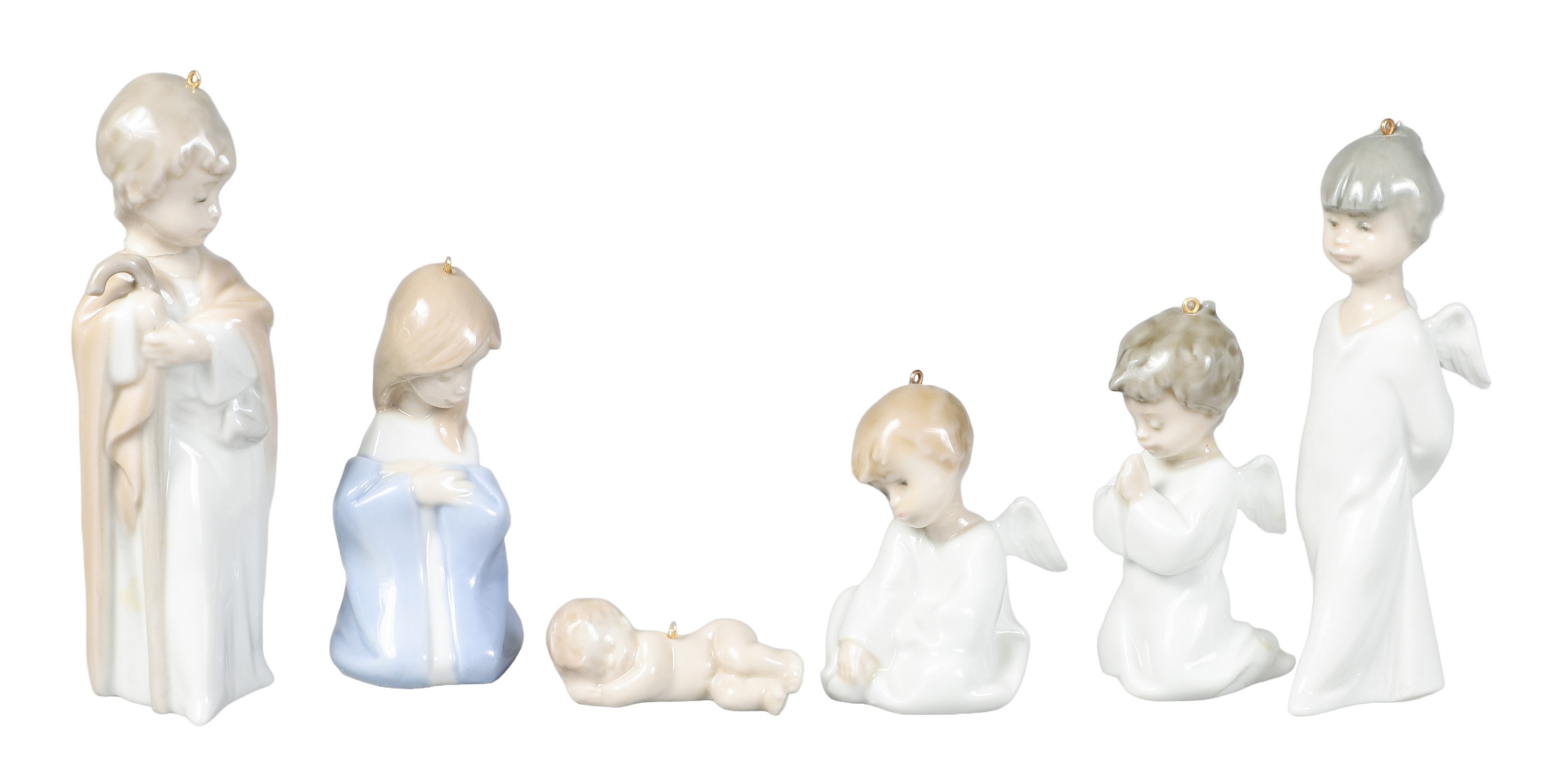 (6) Miniature Lladro porcelain