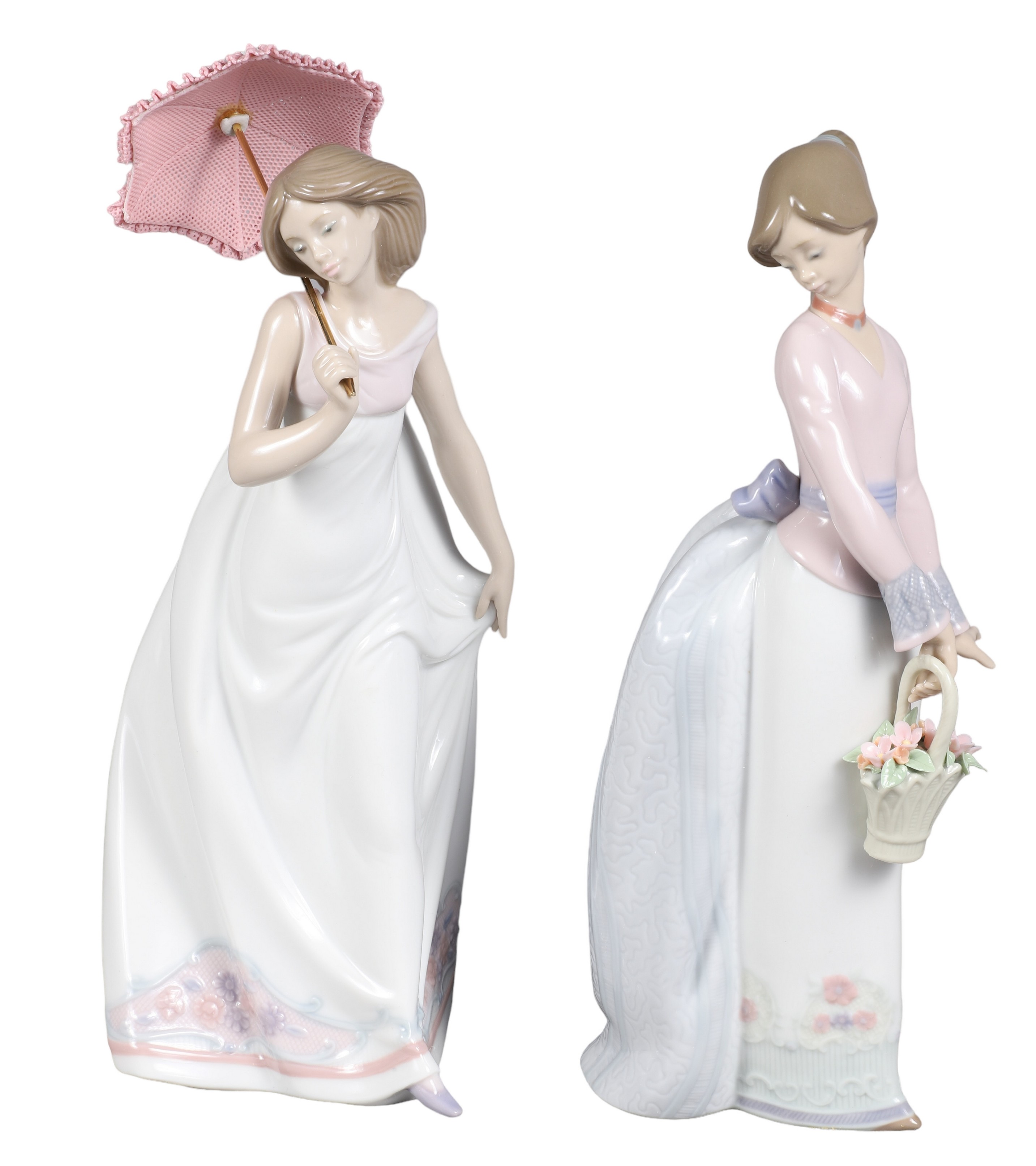 (2) Lladro porcelain figurines, with