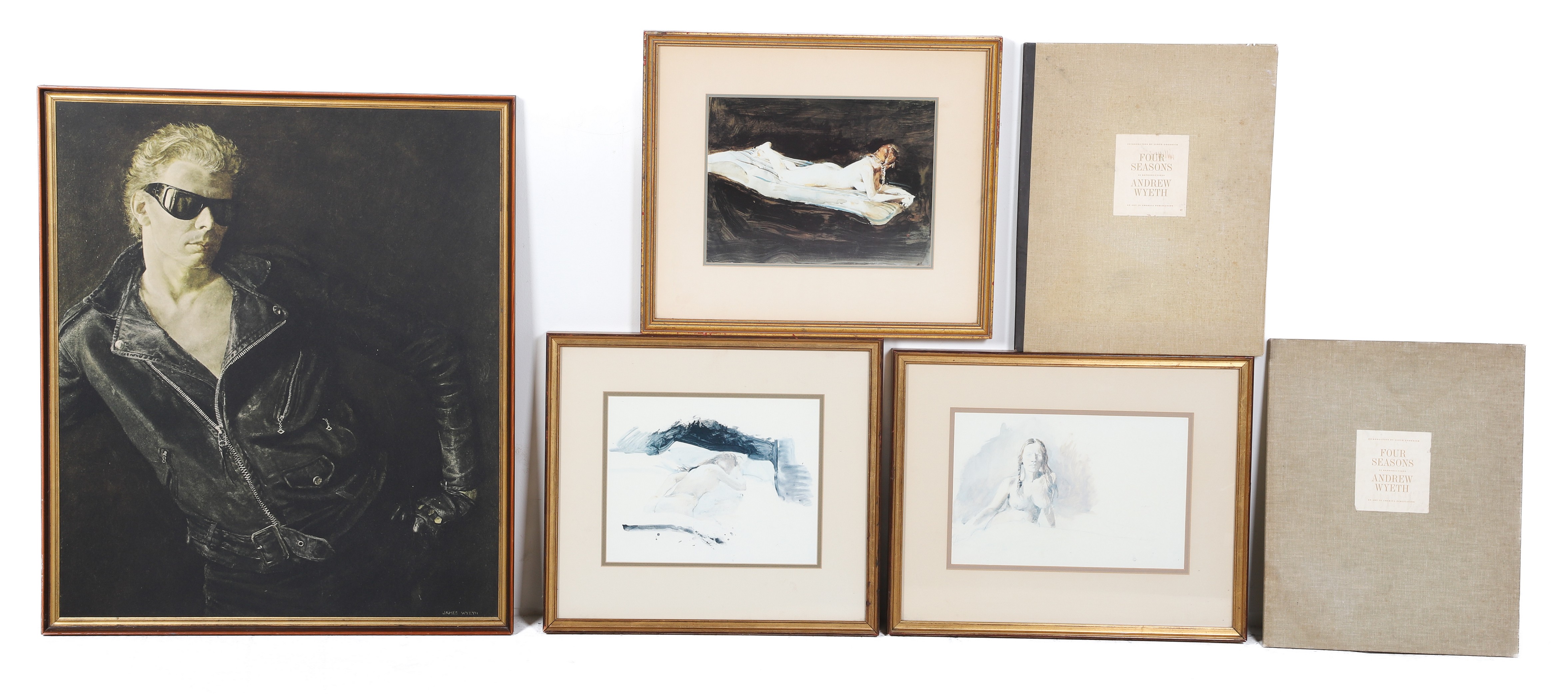 Lot of Wyeth related prints, reproduction