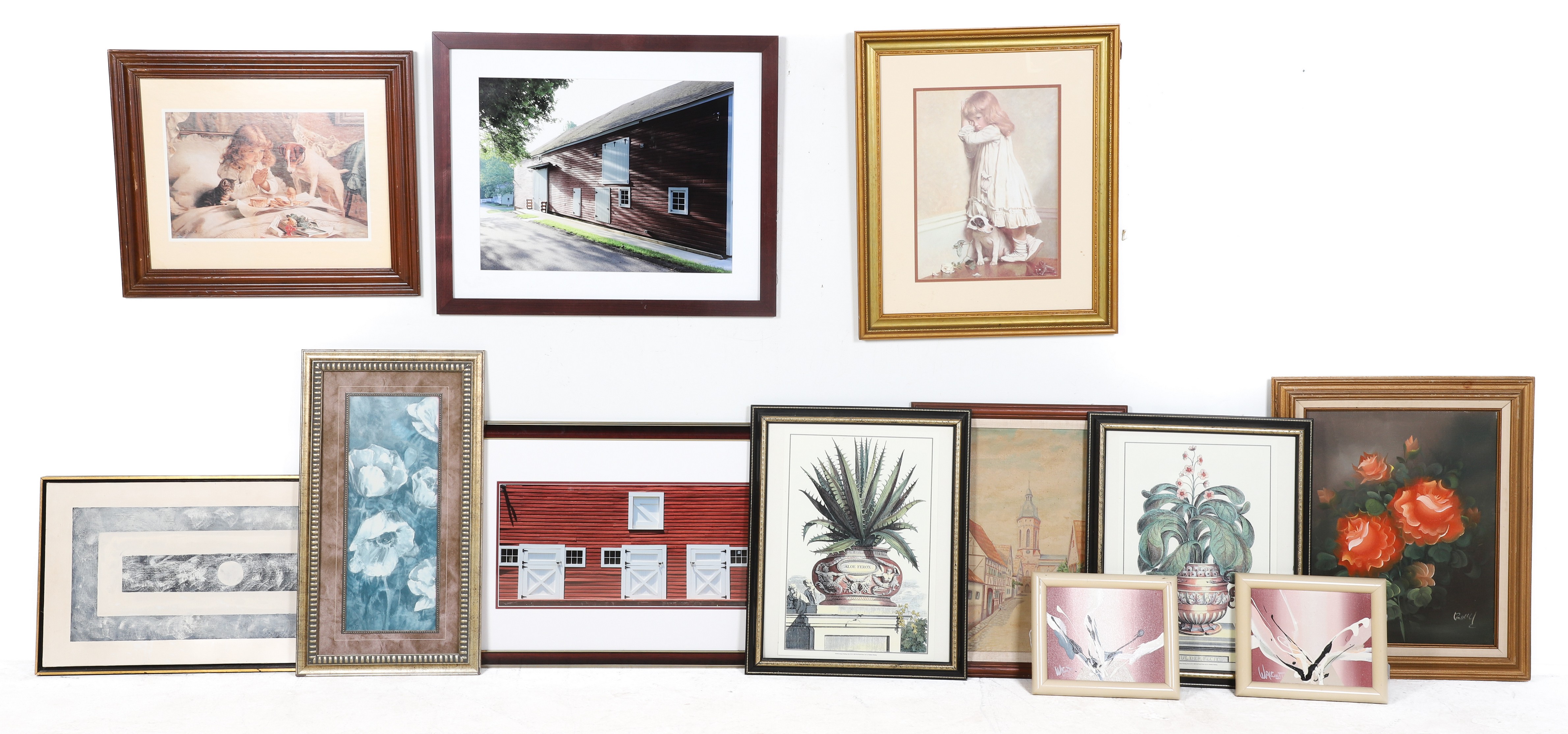  12 Framed pictures including 2e1135