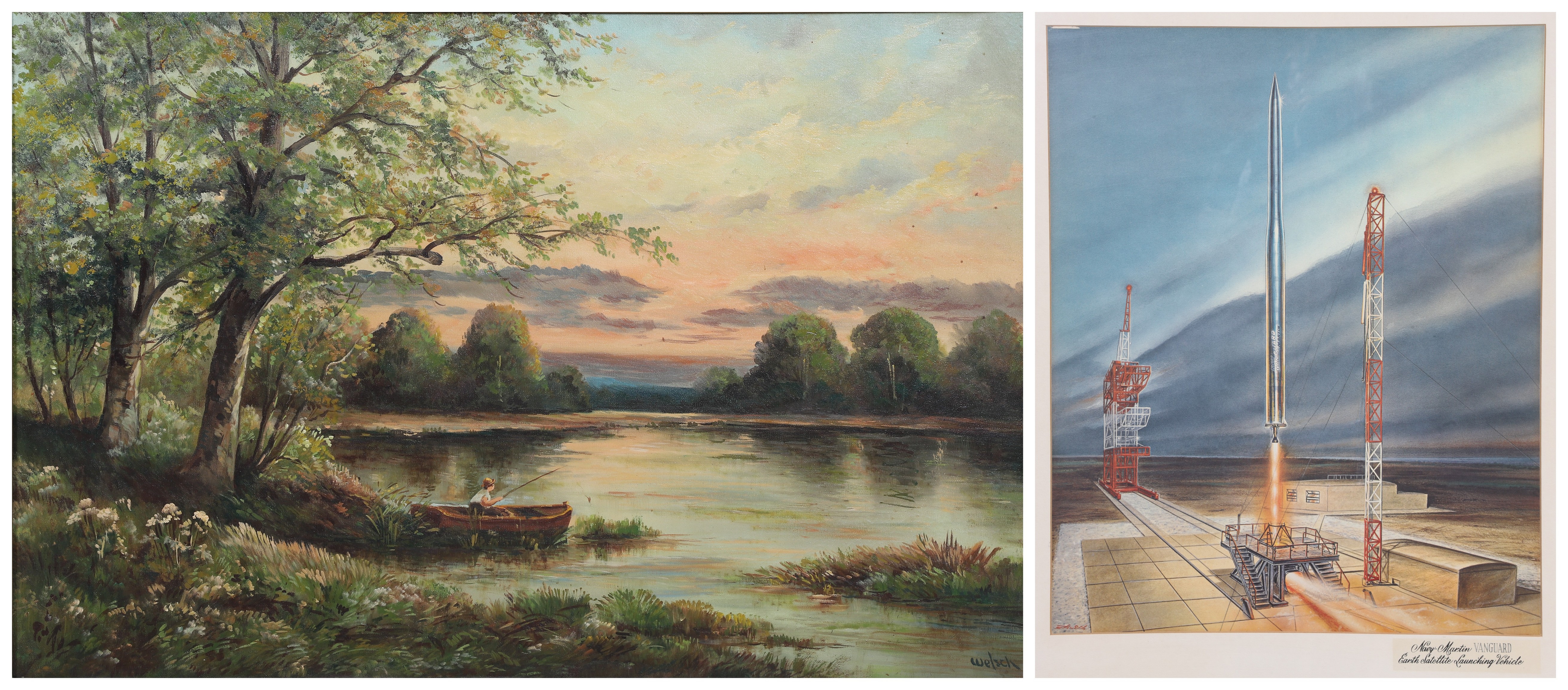 American landscape painting poster  2e1143