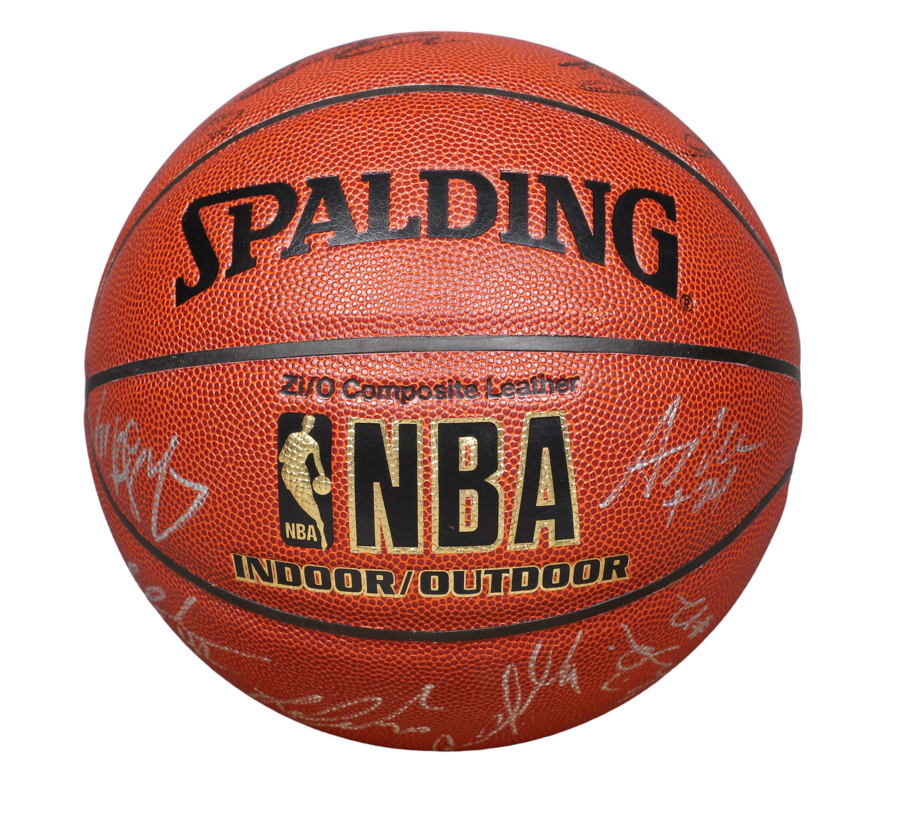 Team signed Spalding NBA basketball,