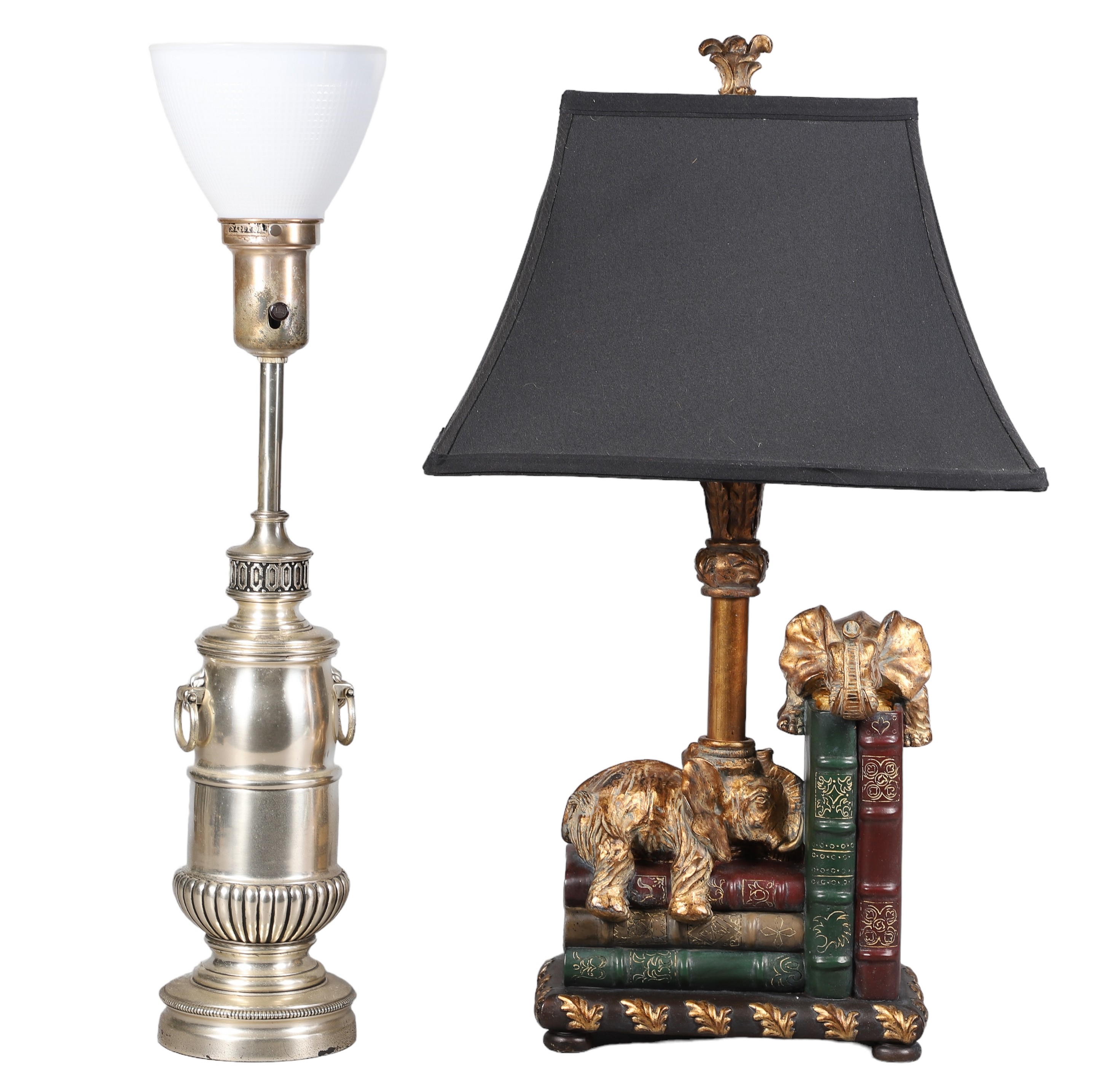 (2) Decorative table lamps, c/o