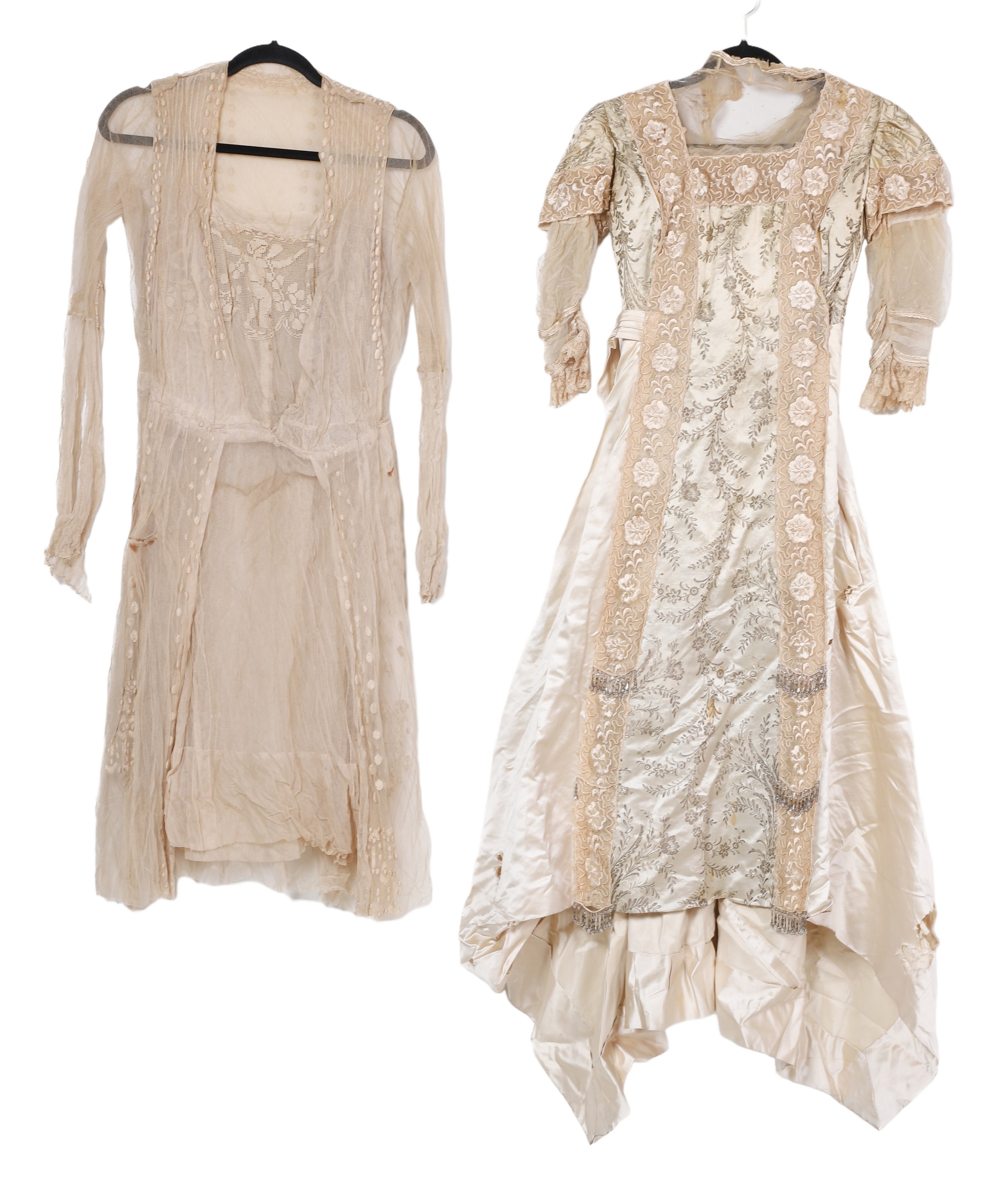  2 Late 10th C dresses to include 2e11fe