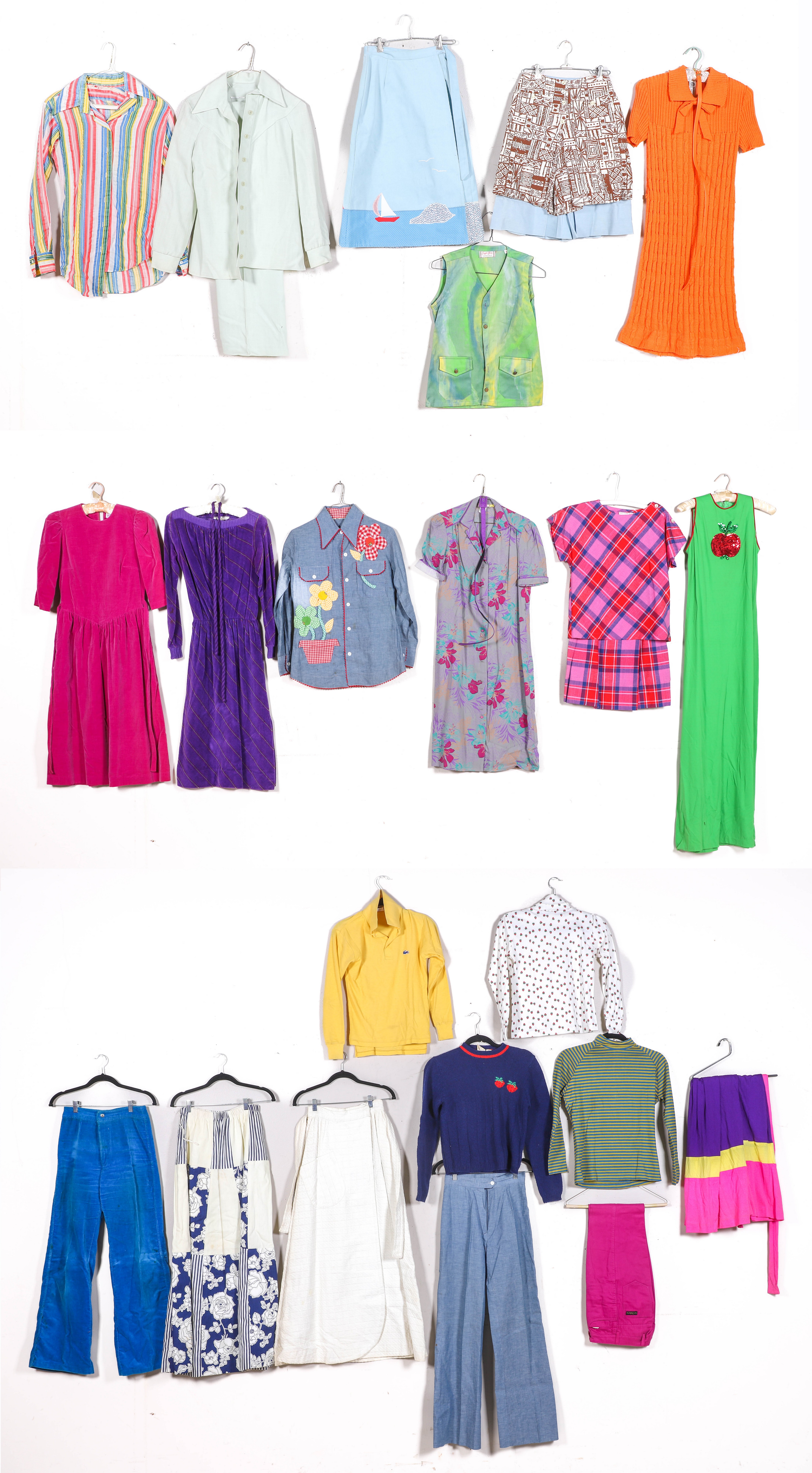 Large vintage garment group to