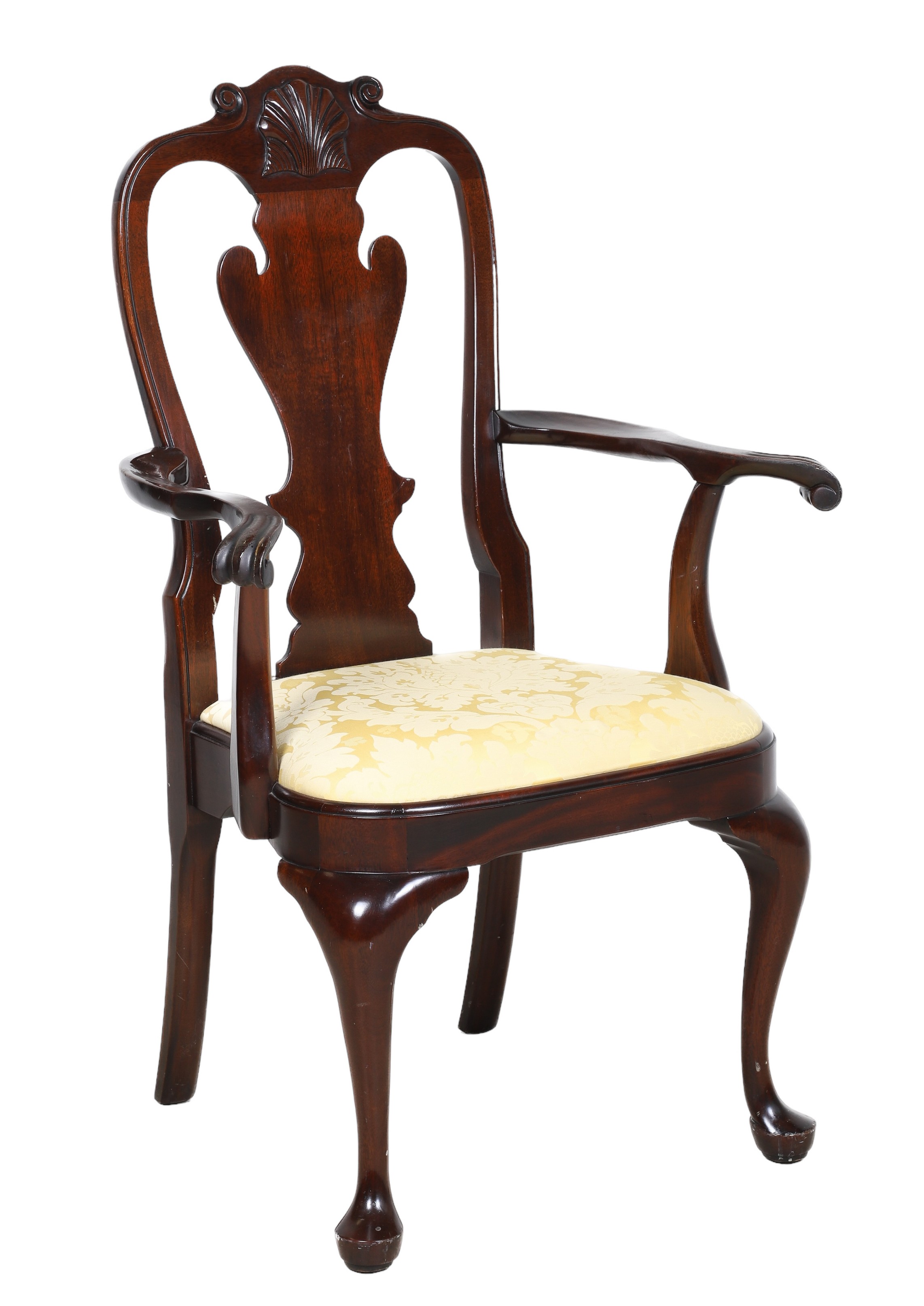 Queen Anne style carved mahogany 2e121d