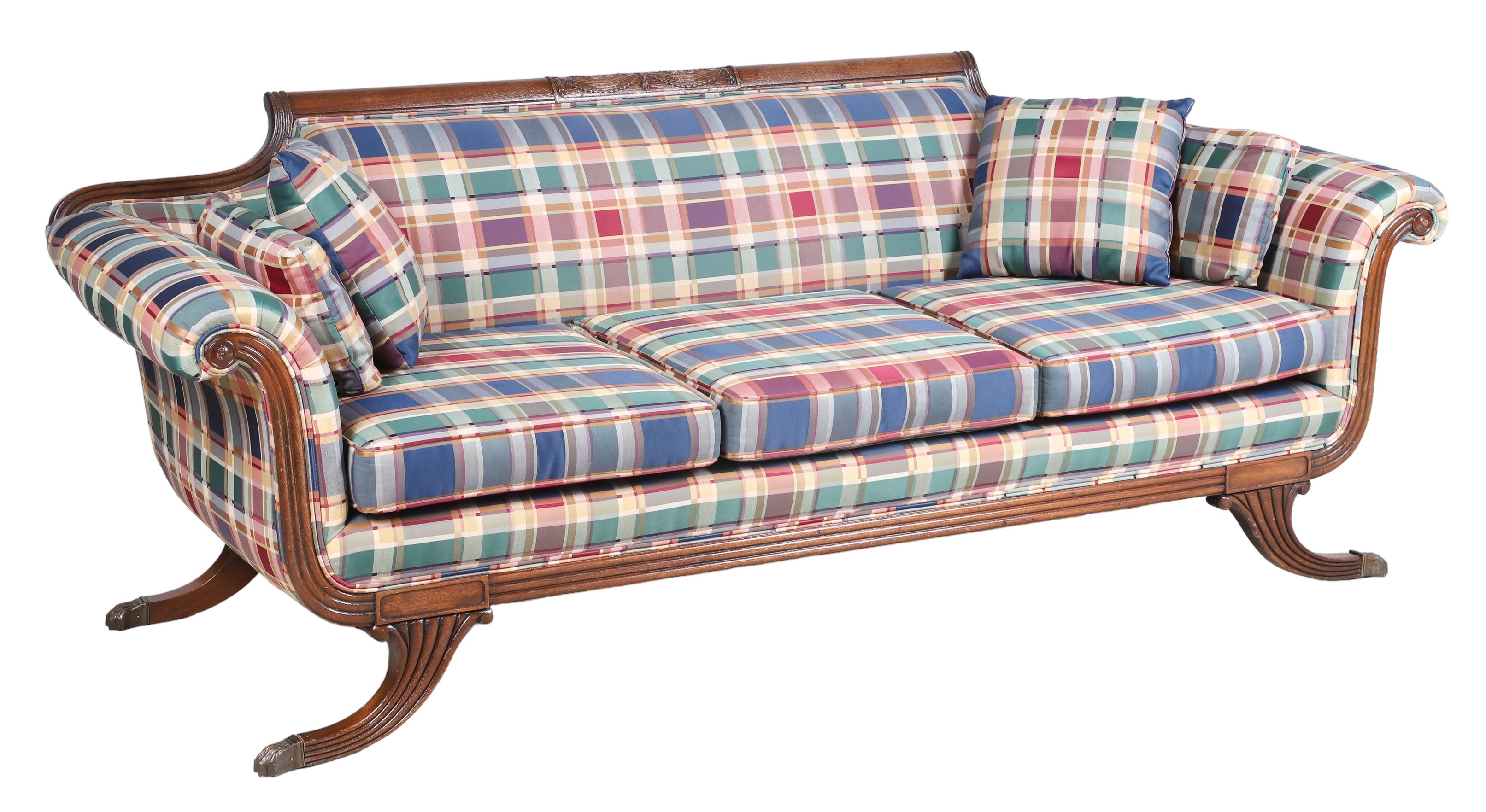 Regency style upholstered sofa  2e122d