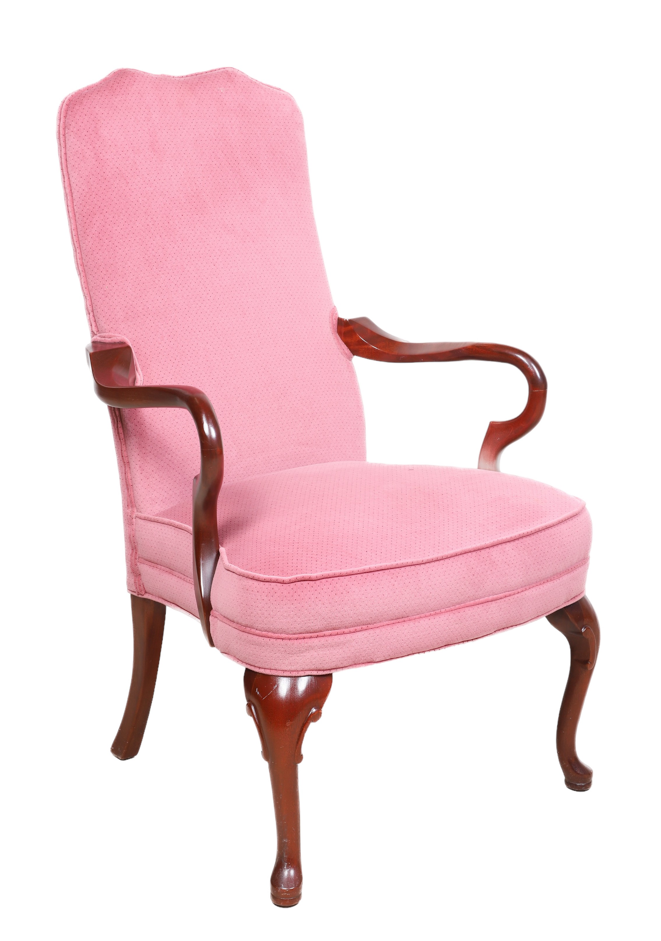Queen Anne style upholstered open 2e1239